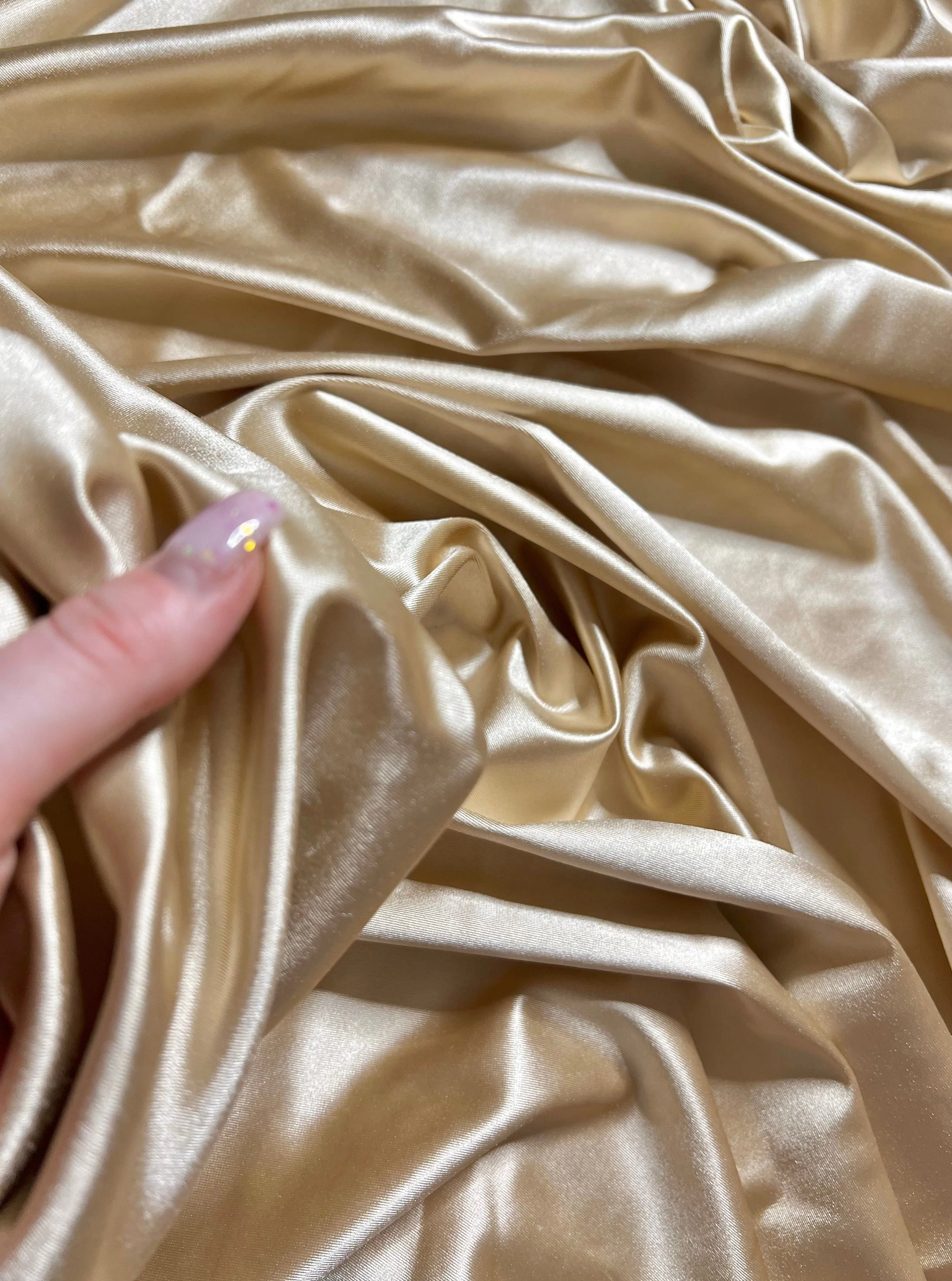 Taupe Shiny Nylon Spandex - Image 10