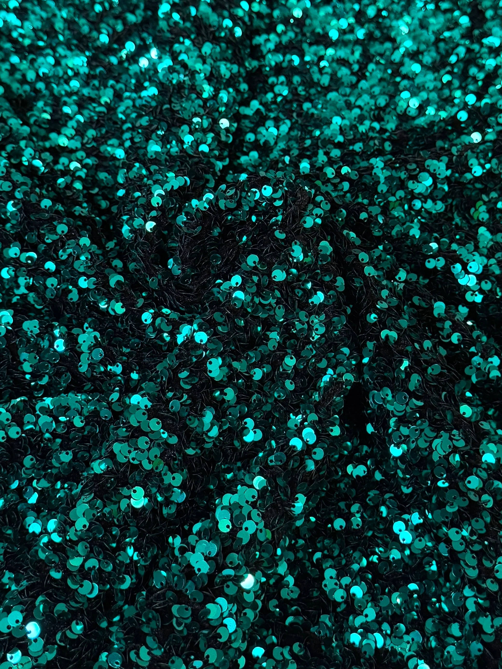 Teal Blue Sequin on Velvet (Exclusive Color) - Image 3