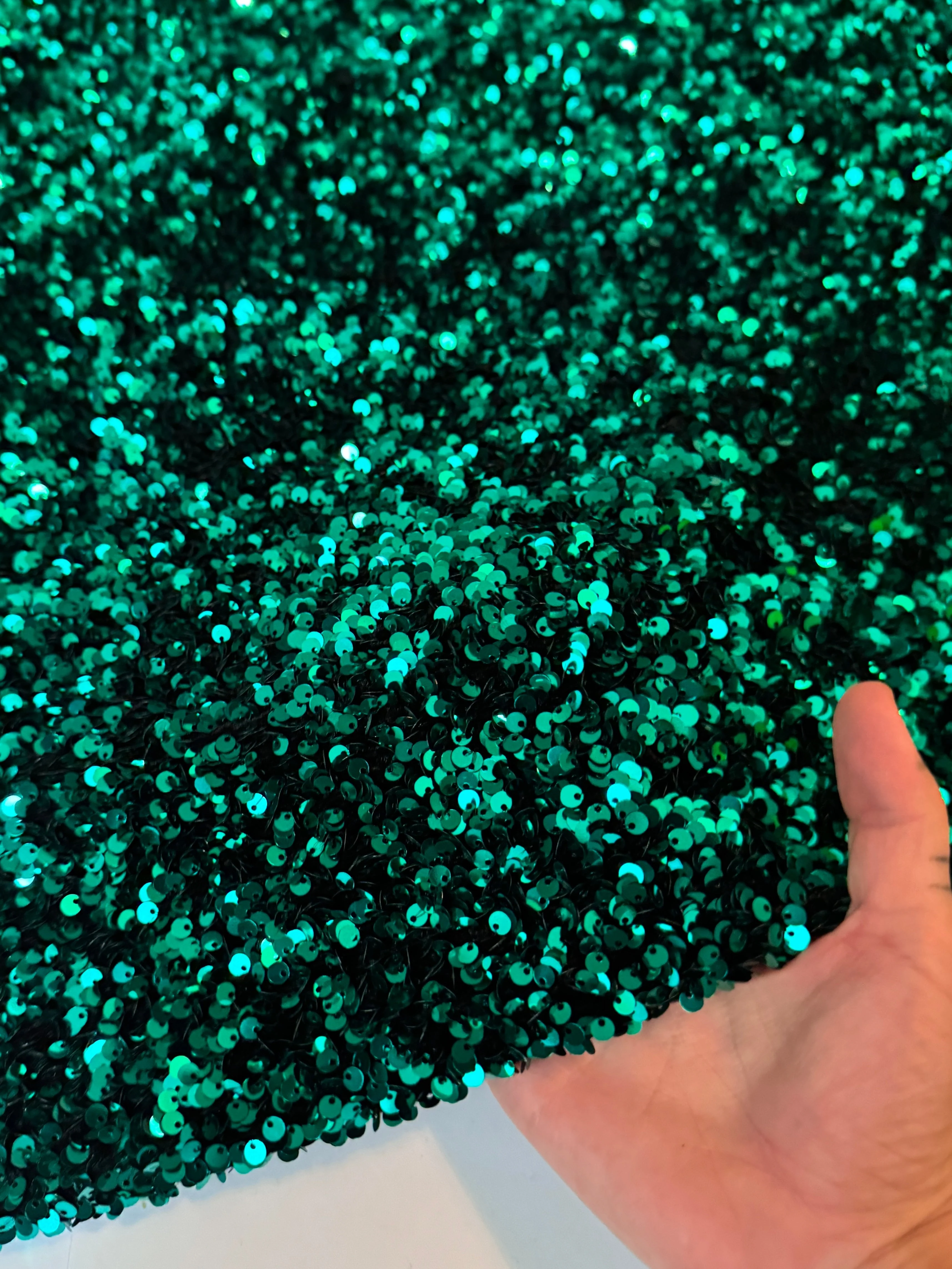 Teal Blue Sequin on Velvet (Exclusive Color) - Image 7
