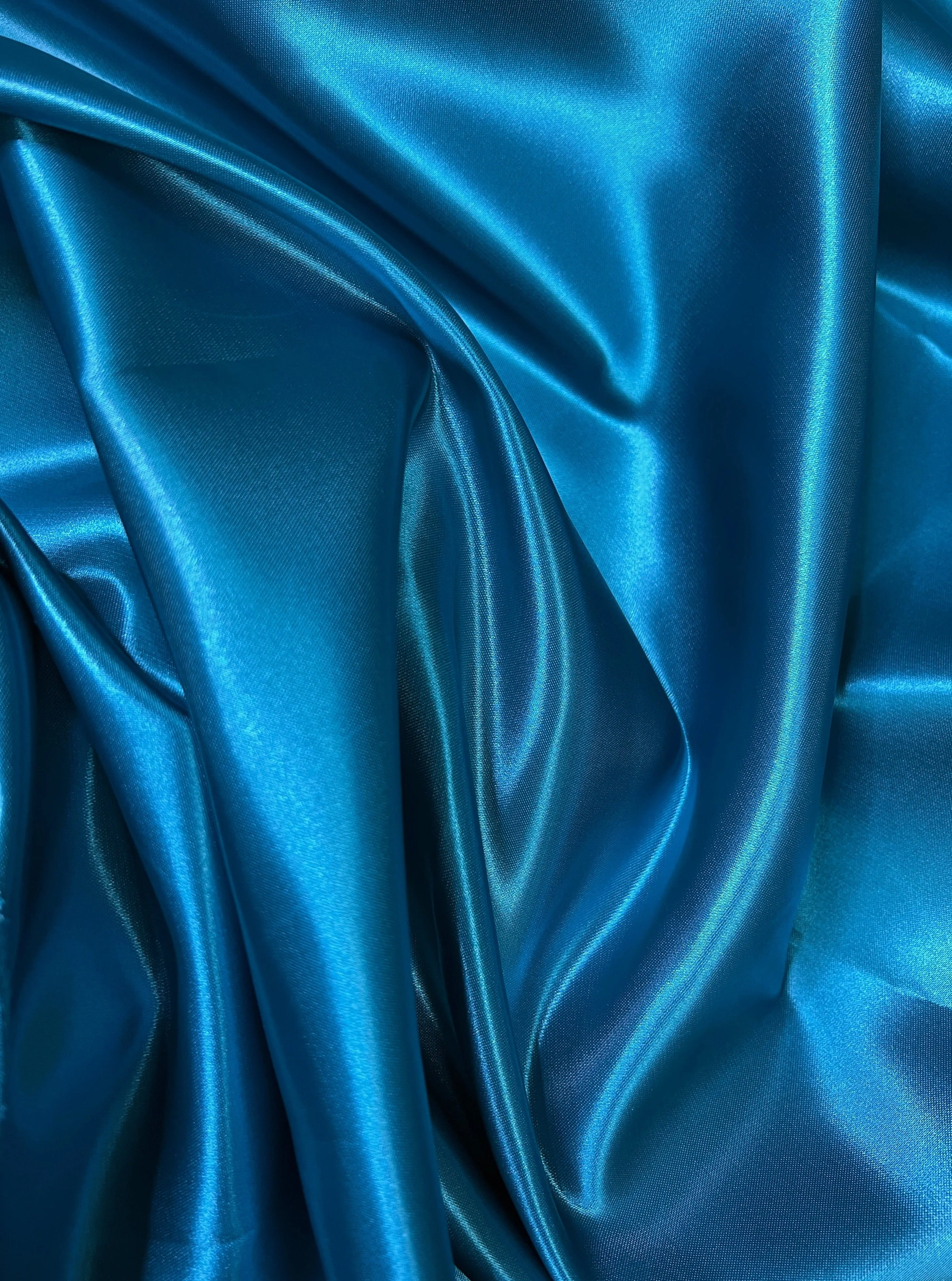 Teal Duchesse Satin - Image 2