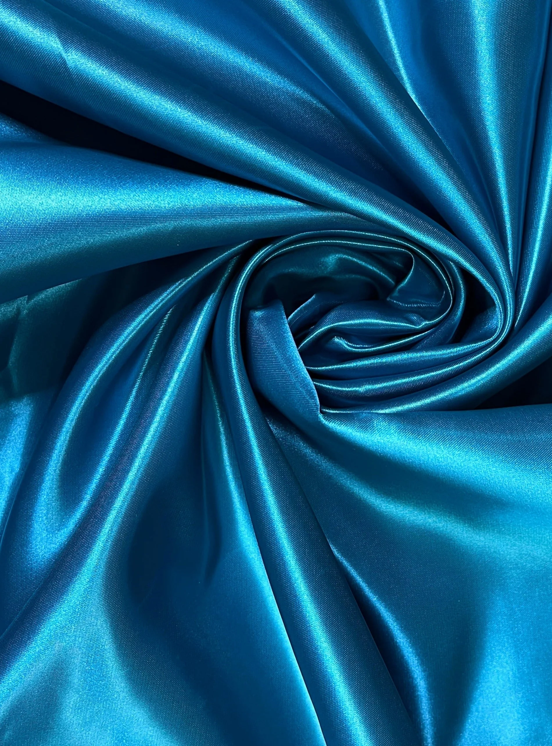 Teal Duchesse Satin - Image 3