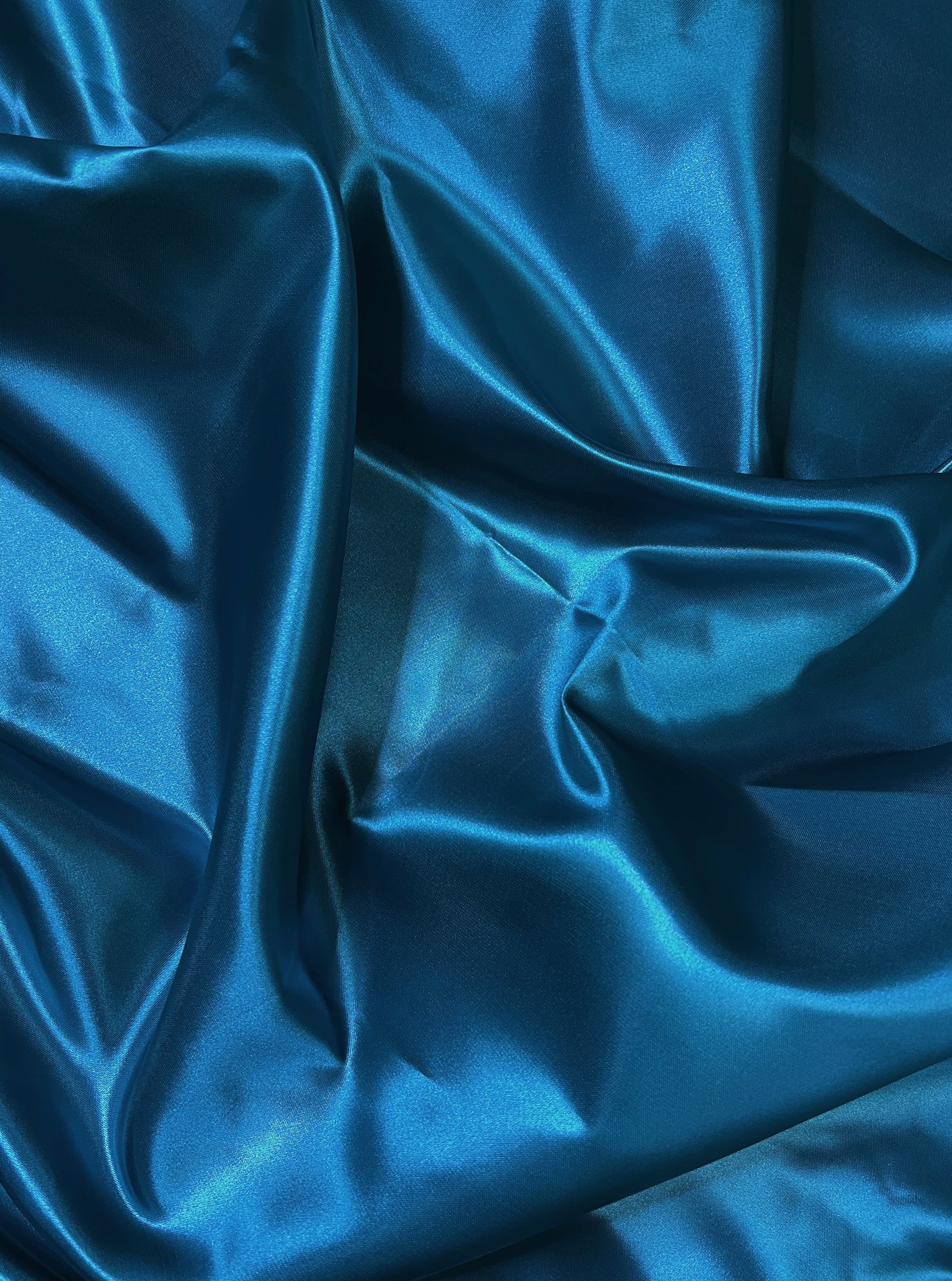 Teal Duchesse Satin - Image 4