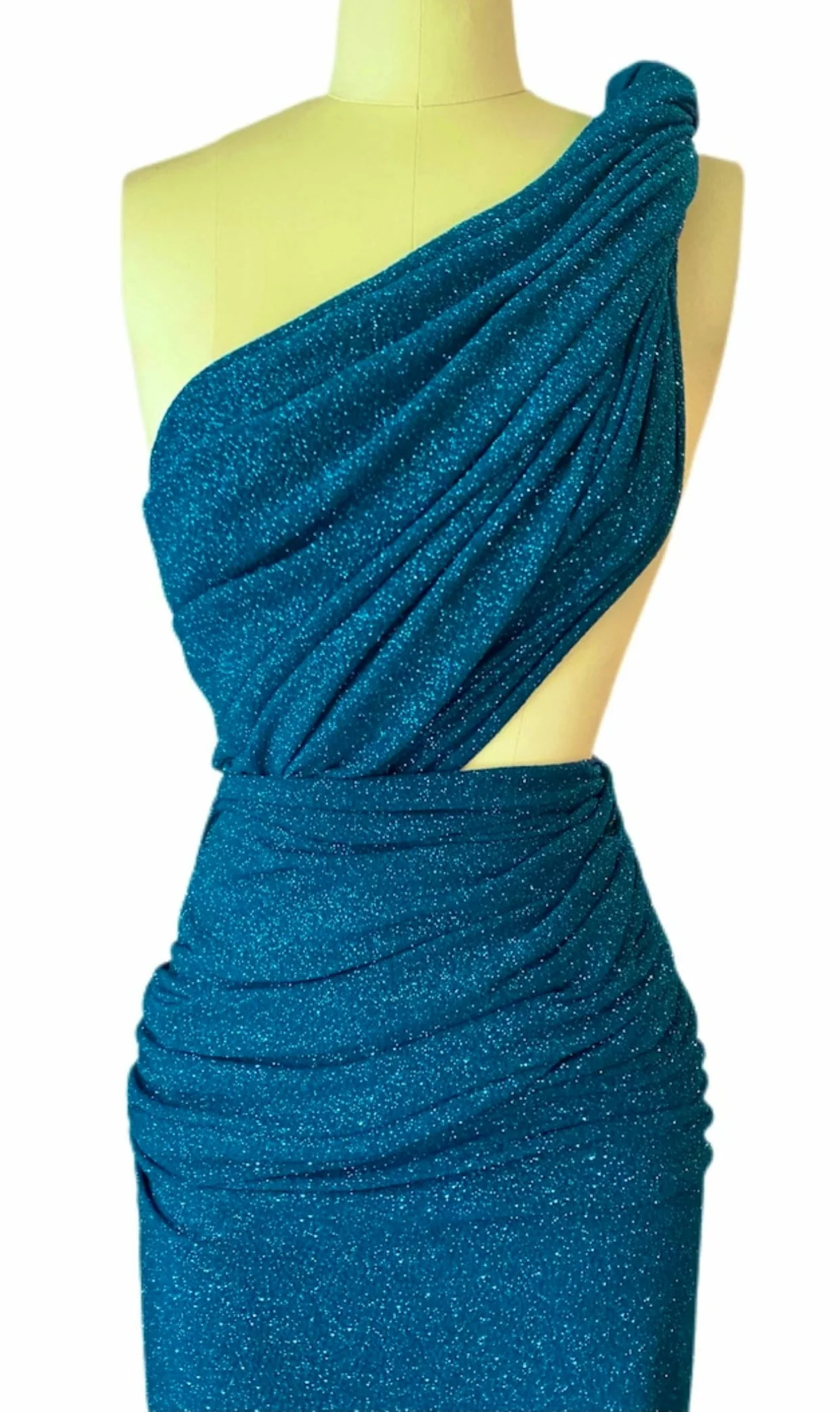 Teal Spandex Lurex Knit - Image 3