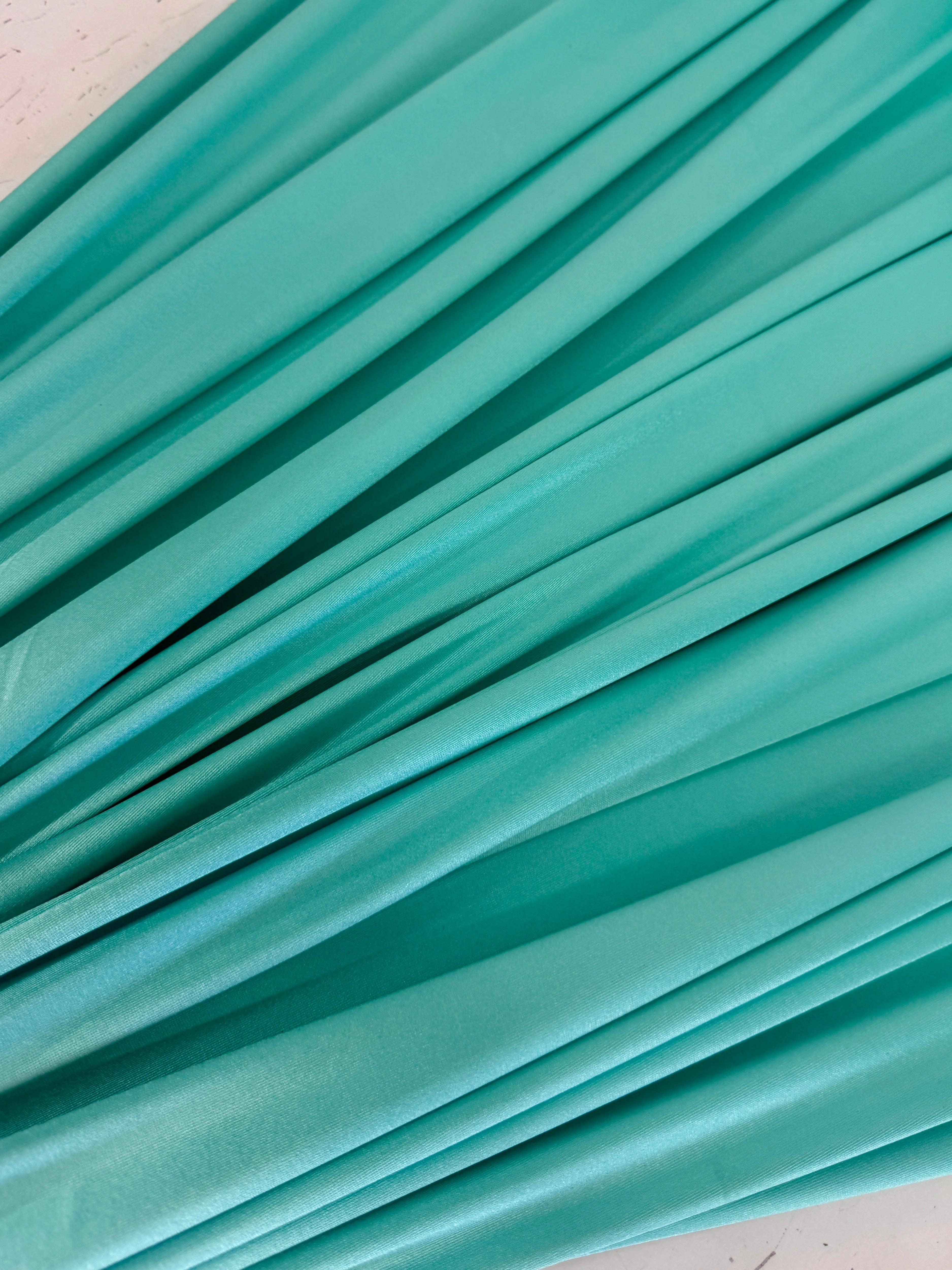 Tiffany Blue Shiny Nylon Spandex - Image 5