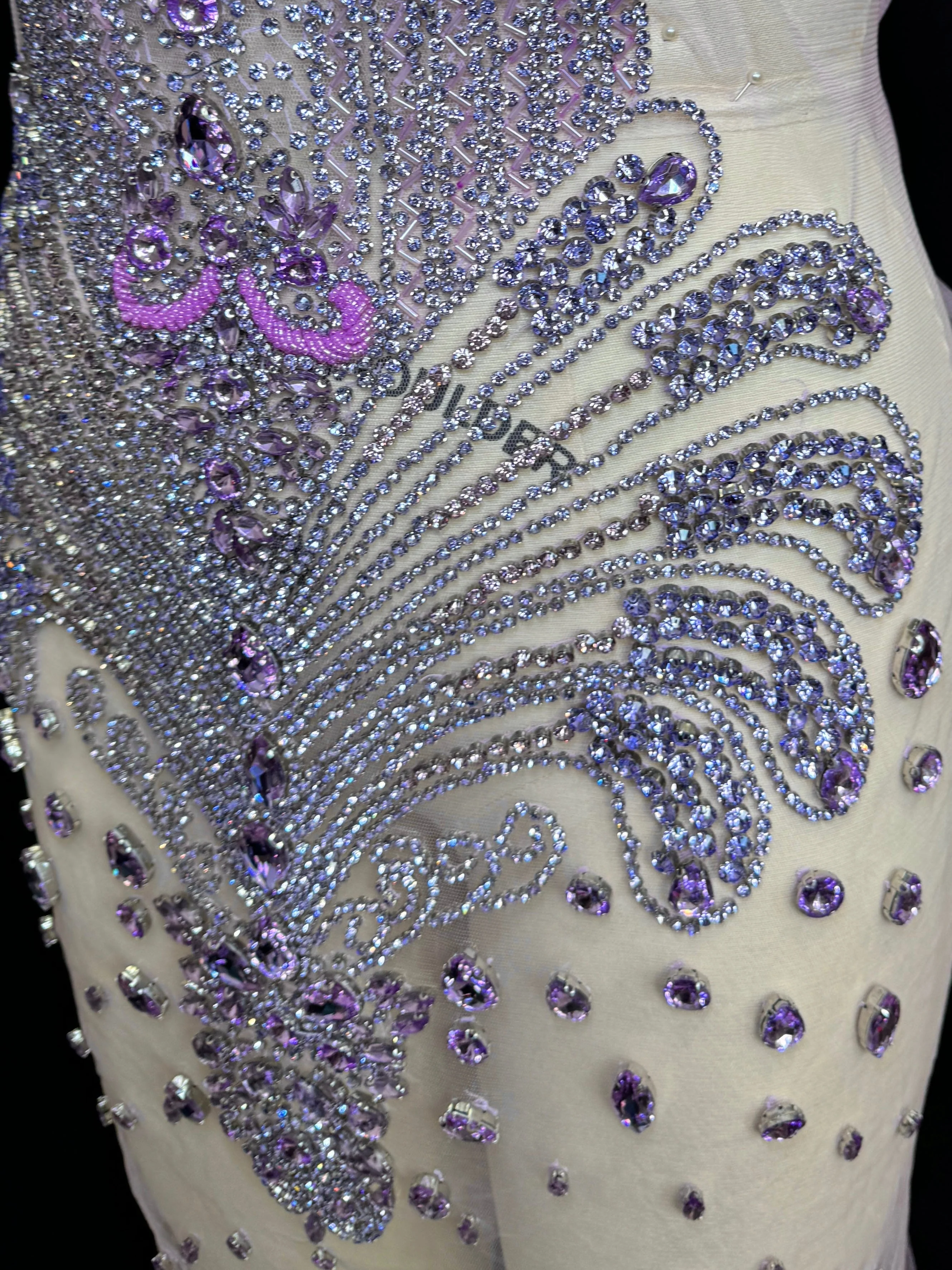 Tina Lavender Rhinestones Bodice Applique - Image 5