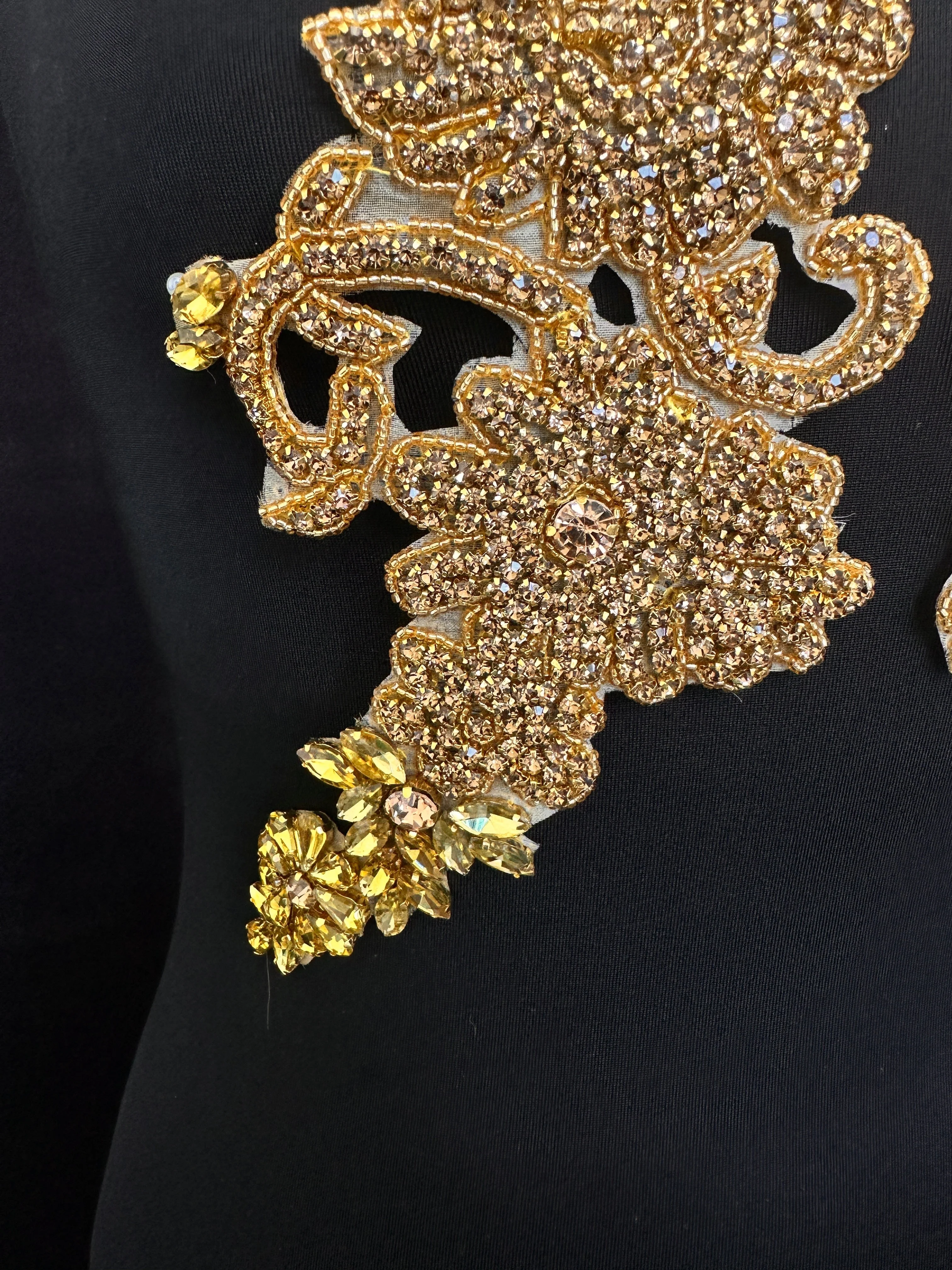 Trinity Gold Rhinestone Applique - Image 4