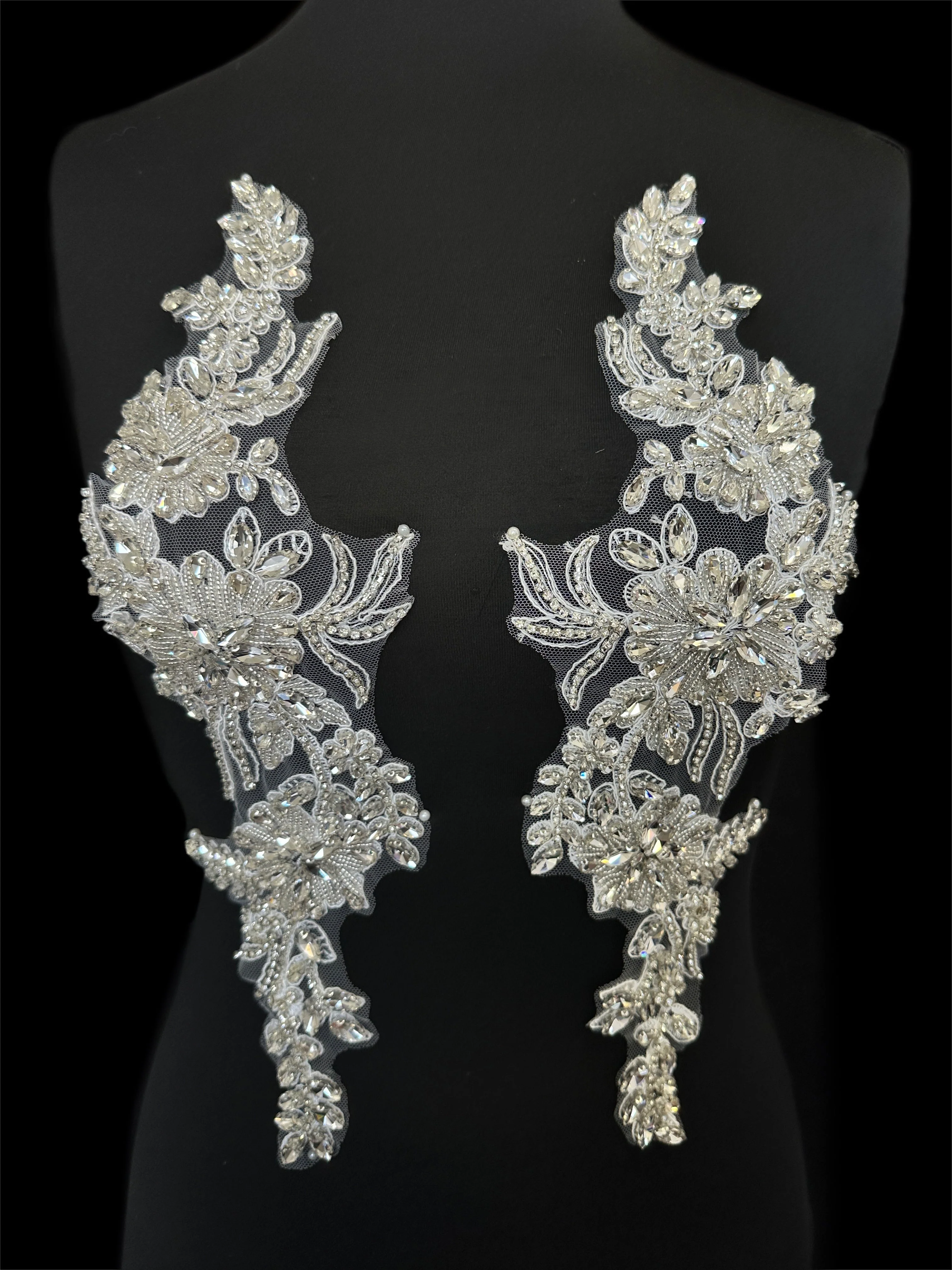 Trinity Silver Rhinestone Applique