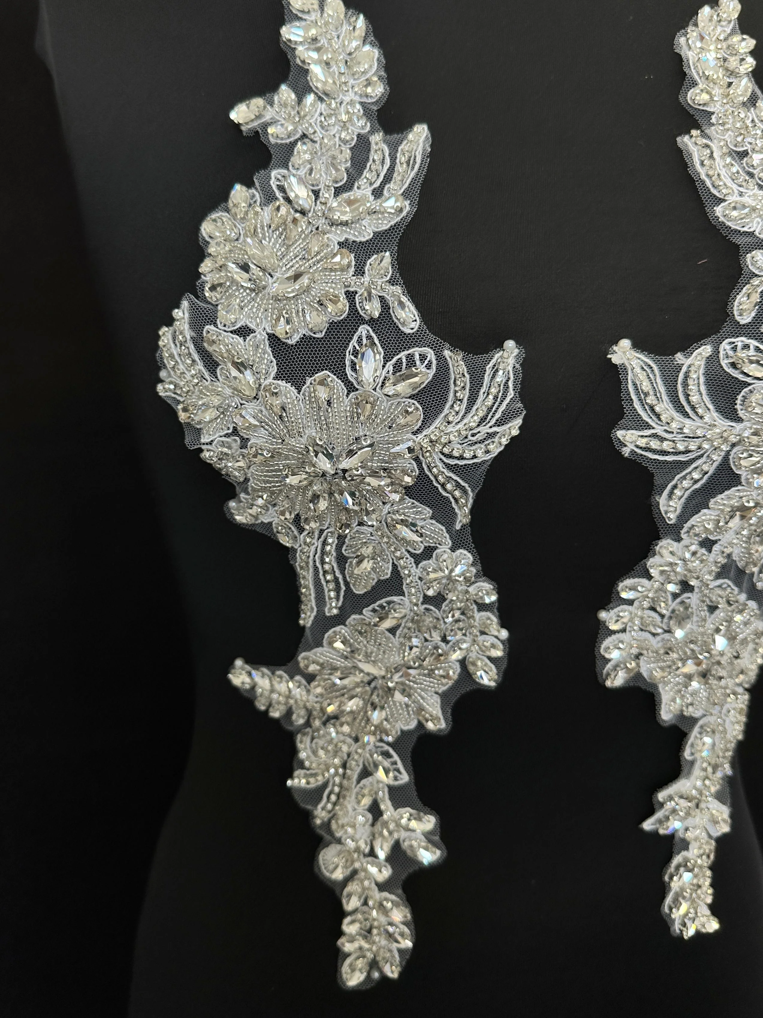 Trinity Silver Rhinestone Applique - Image 2