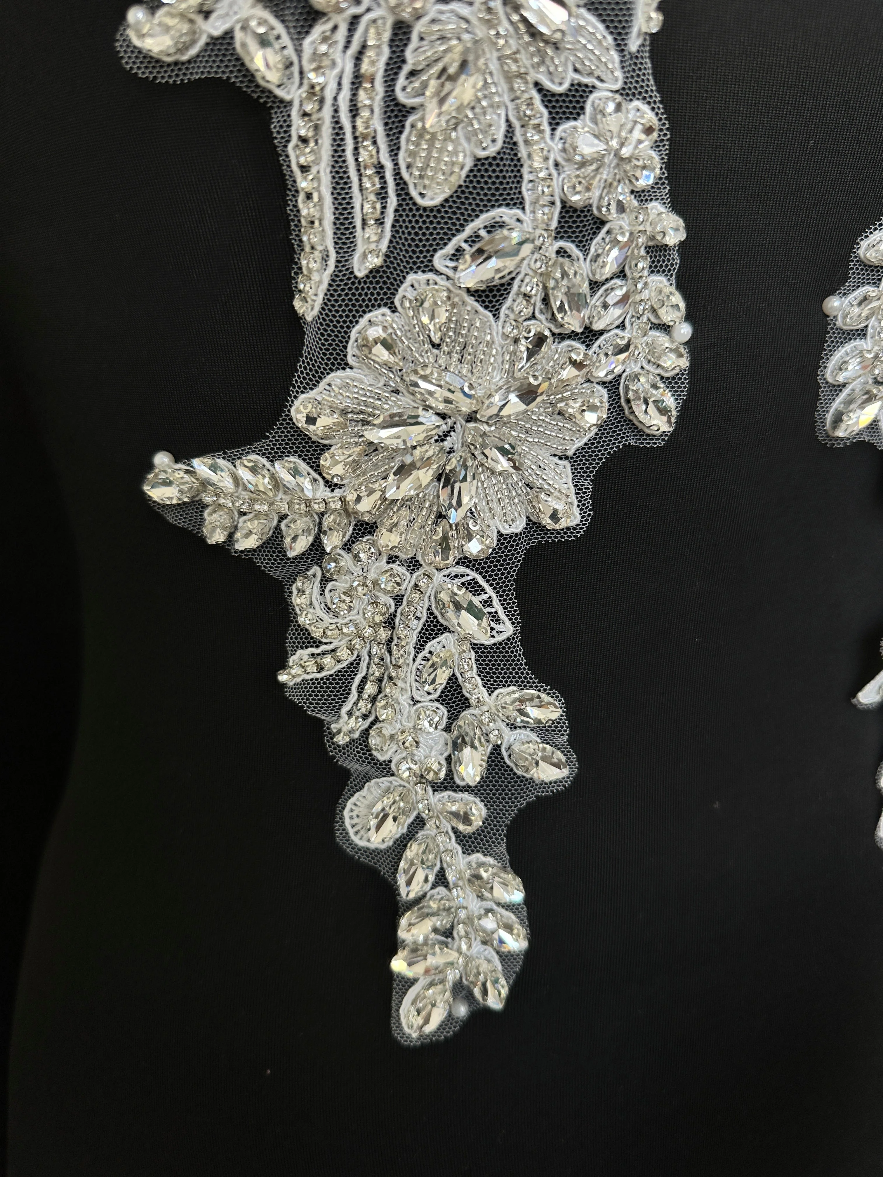 Trinity Silver Rhinestone Applique - Image 3