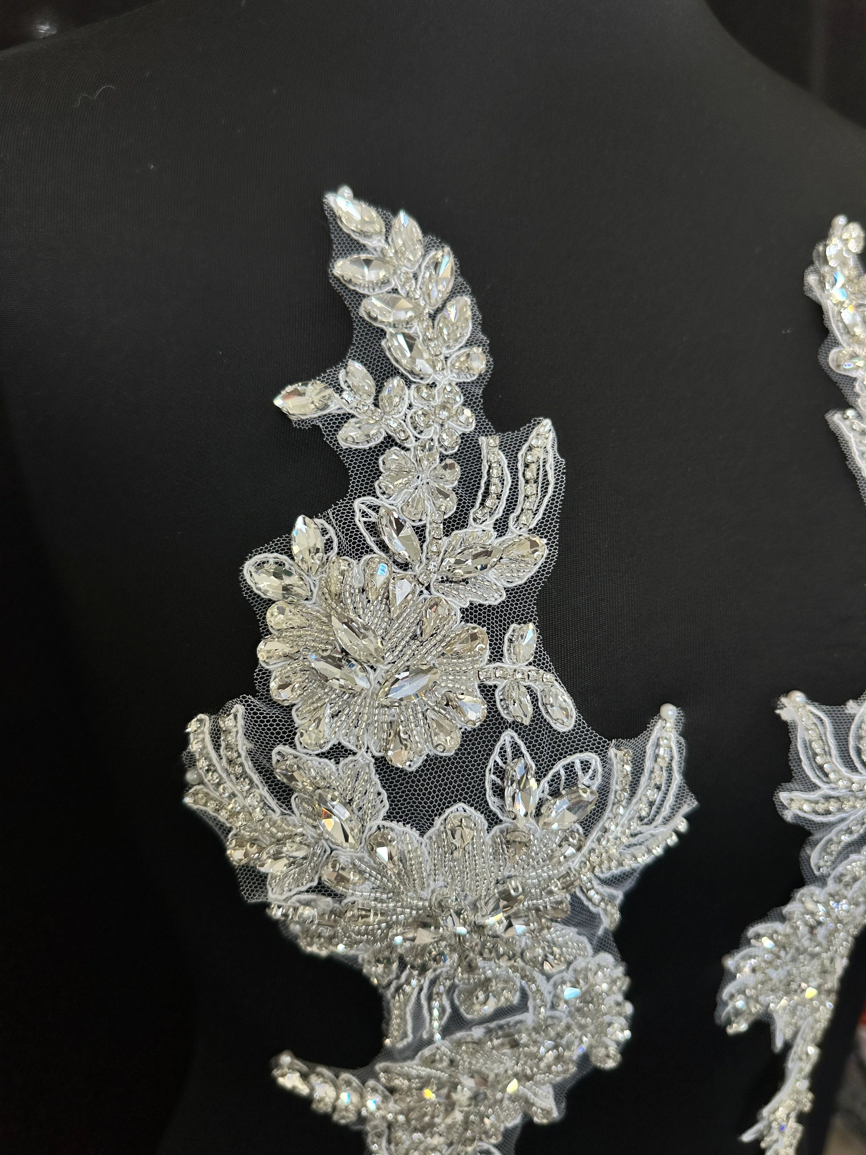 Trinity Silver Rhinestone Applique - Image 4