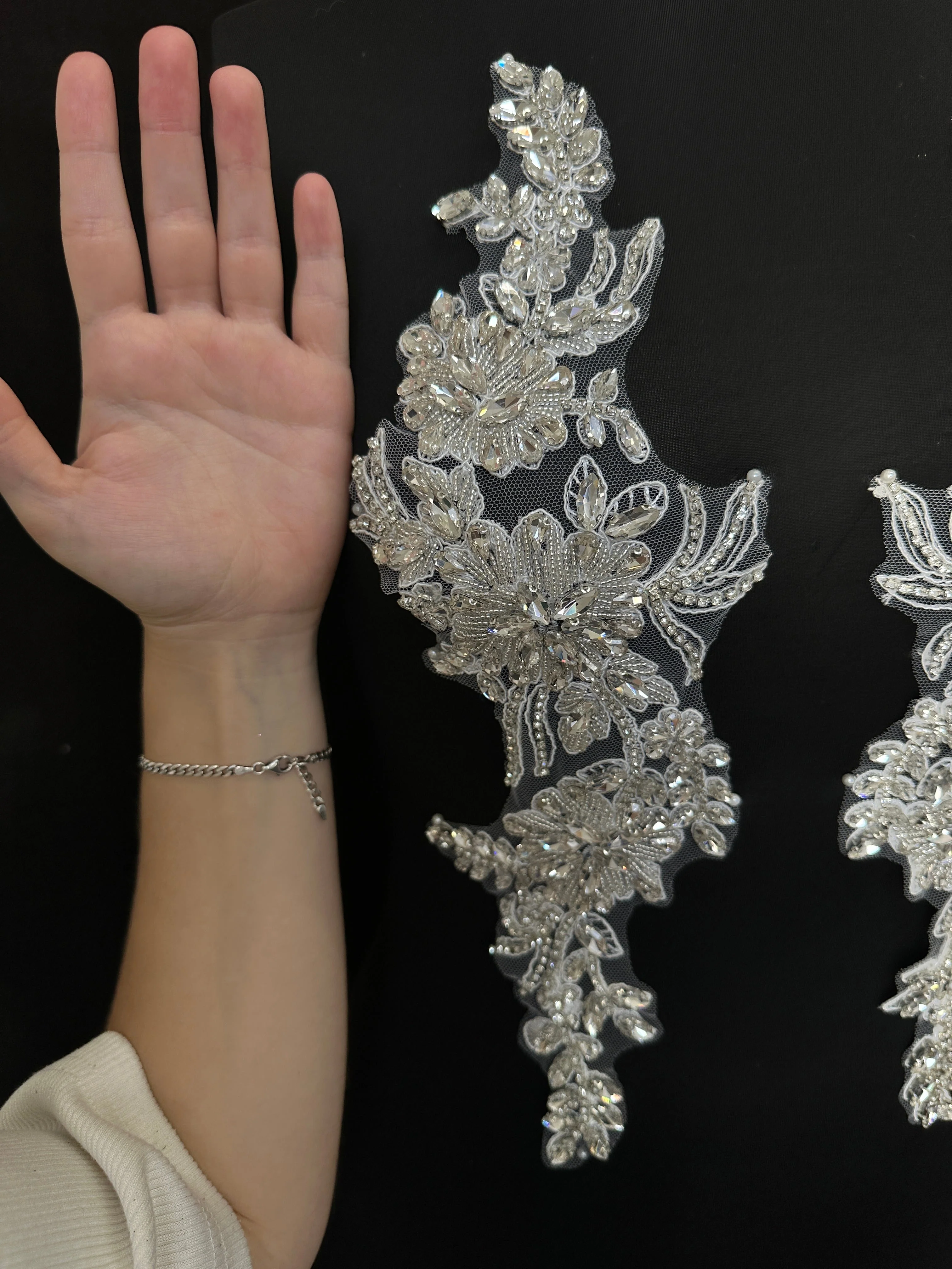Trinity Silver Rhinestone Applique - Image 7