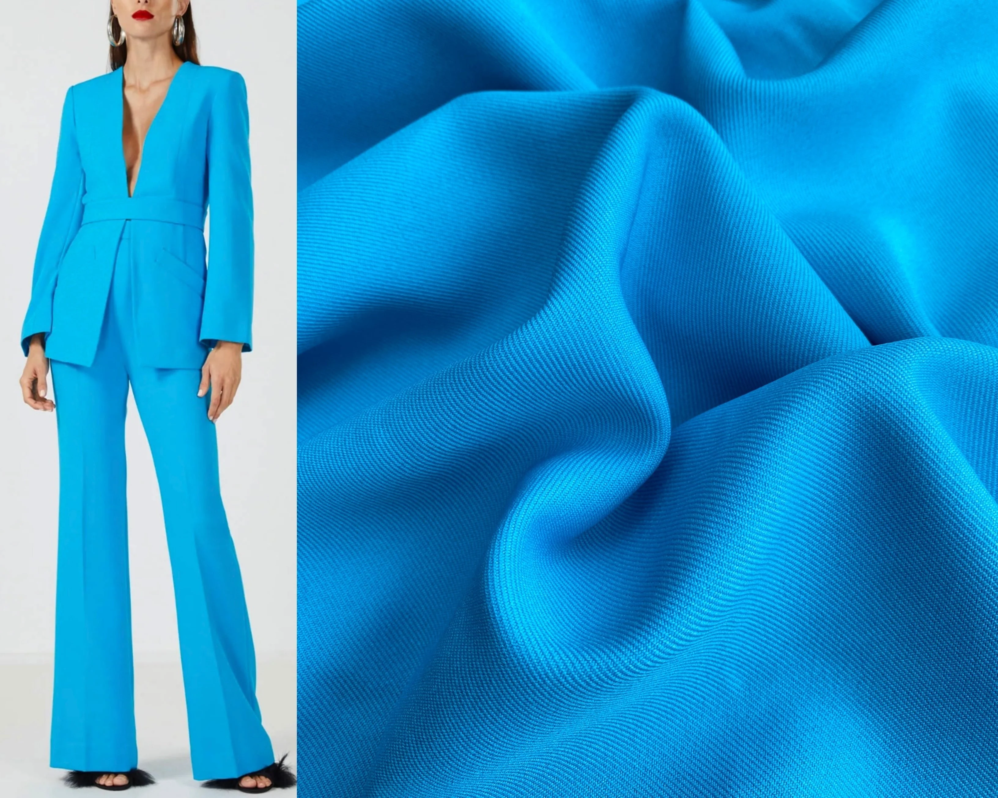 Deluxe Turquoise Delaney Gabardine - Image 3