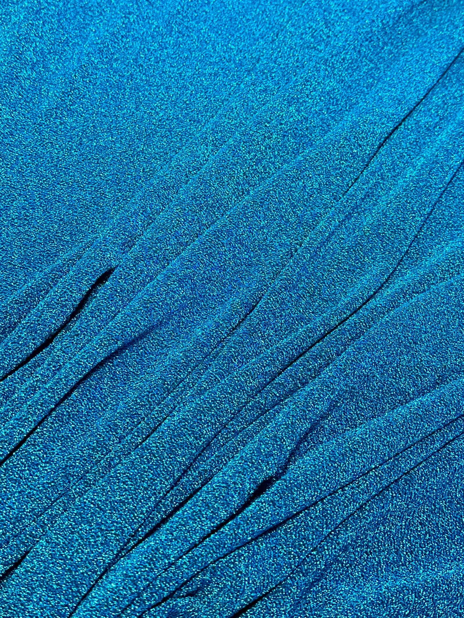 Turquoise Glitter Lurex Jersey - Image 5