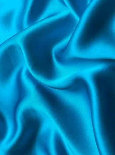 Turquoise Silky Stretch Satin