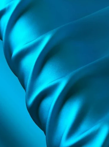 Turquoise Silky Stretch Satin - Image 4