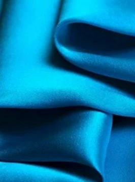 Turquoise Silky Stretch Satin - Image 6