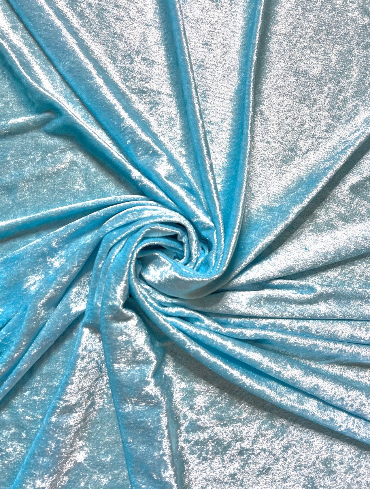 Turquoise Stretch Velvet - Image 2