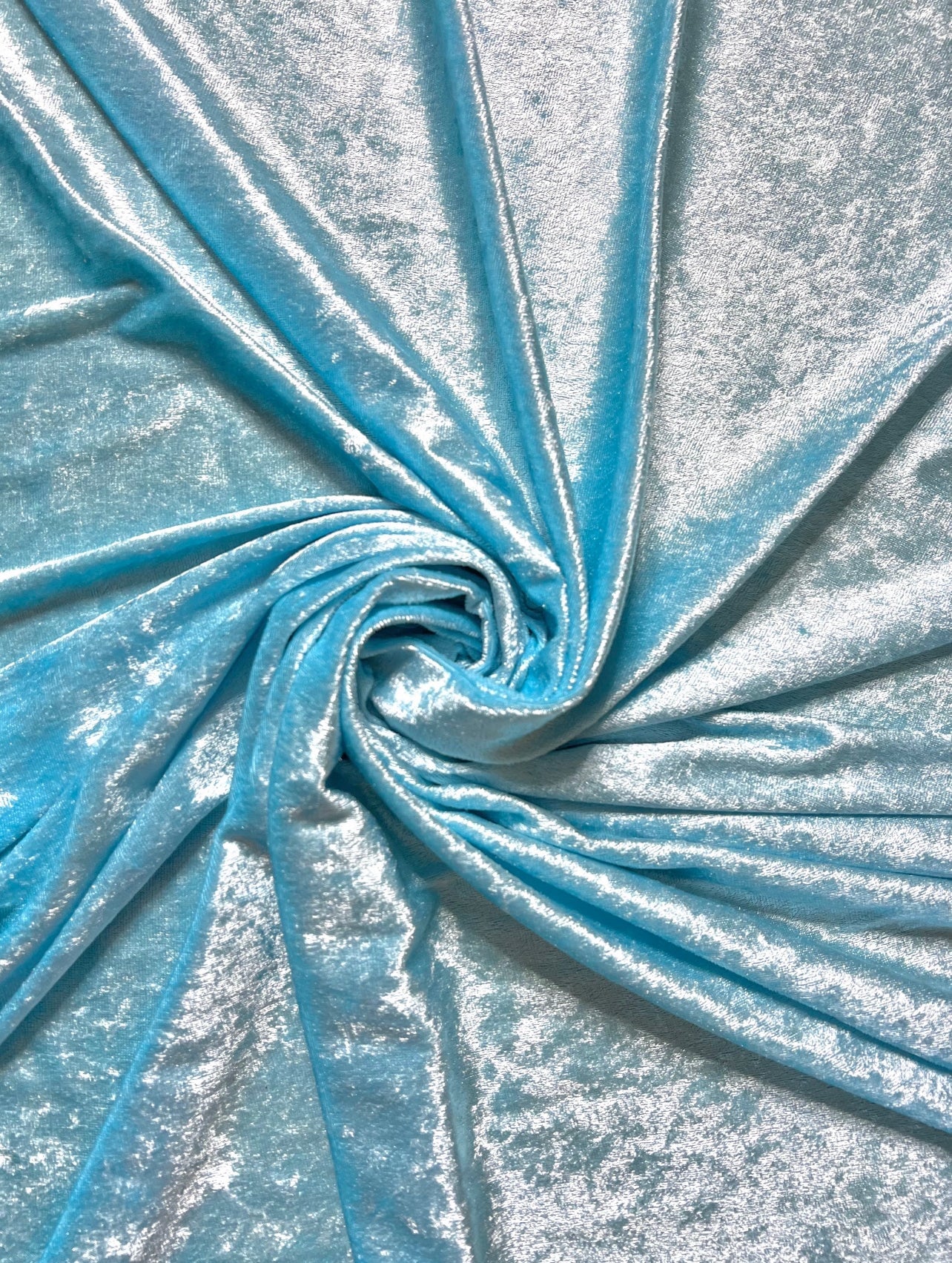 Turquoise Stretch Velvet - Image 7