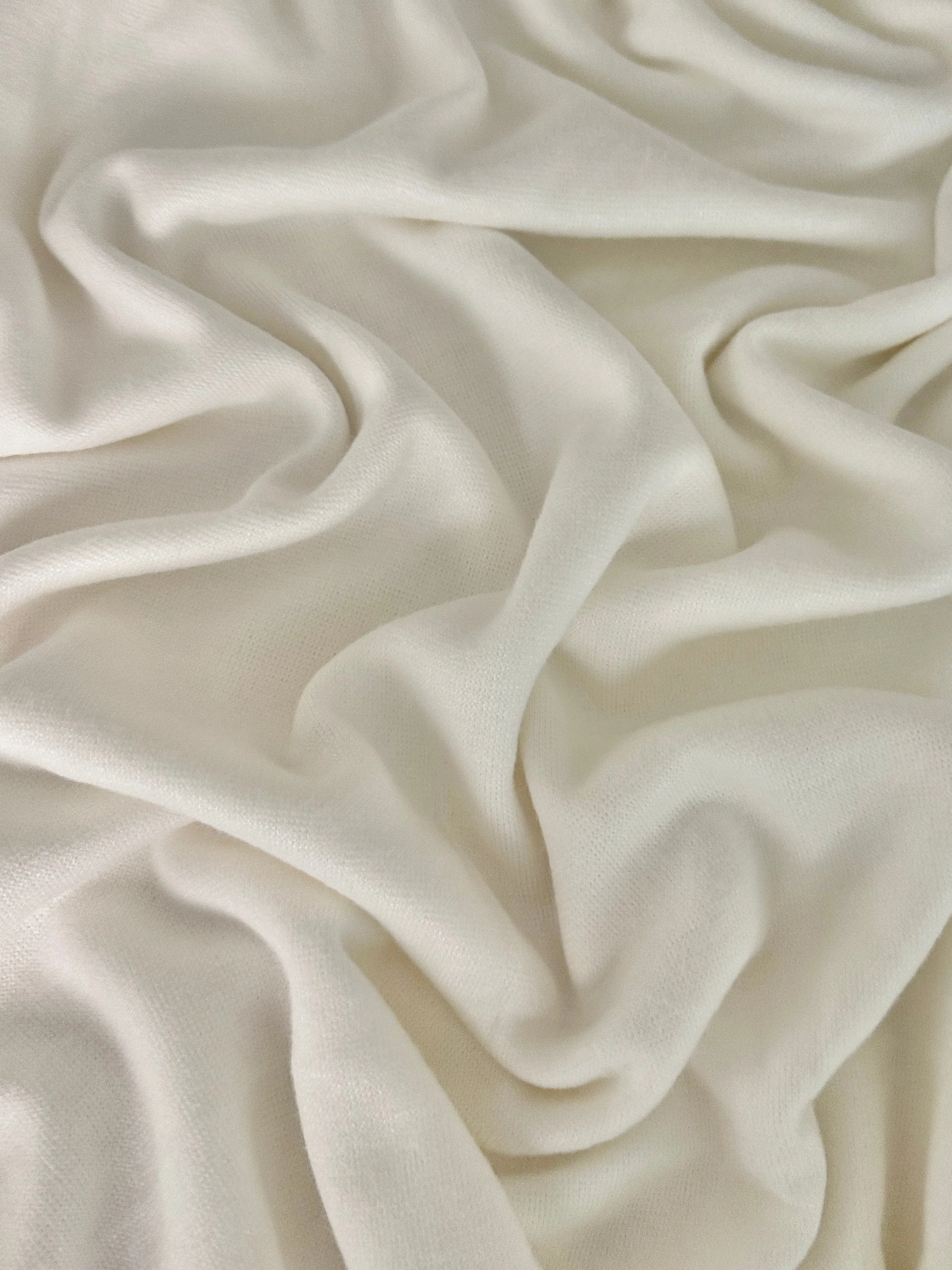 Milk White Ultra Soft Faux Cashmere