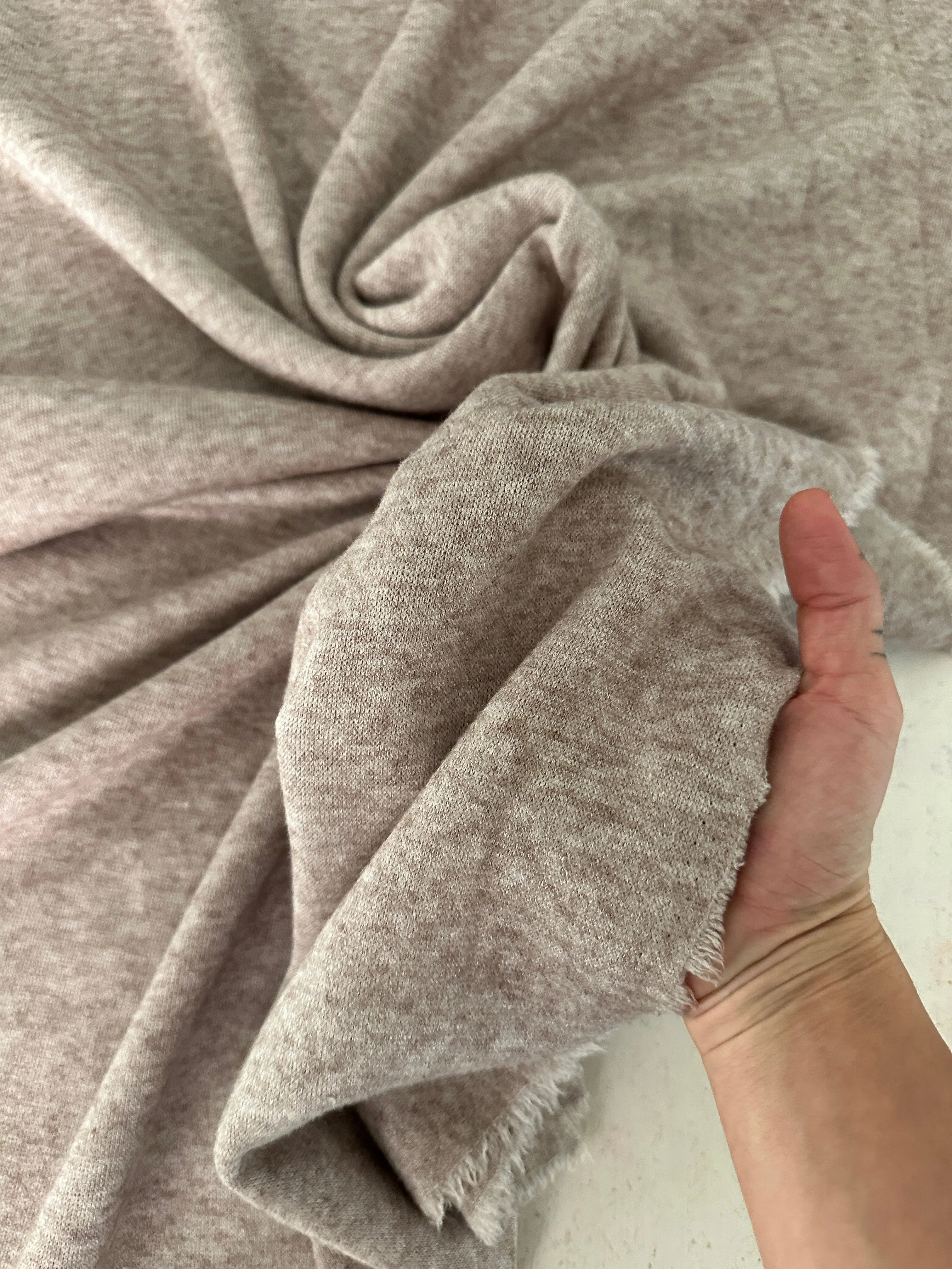 Heather Taupe Ultra Soft Faux Cashmere - Image 3
