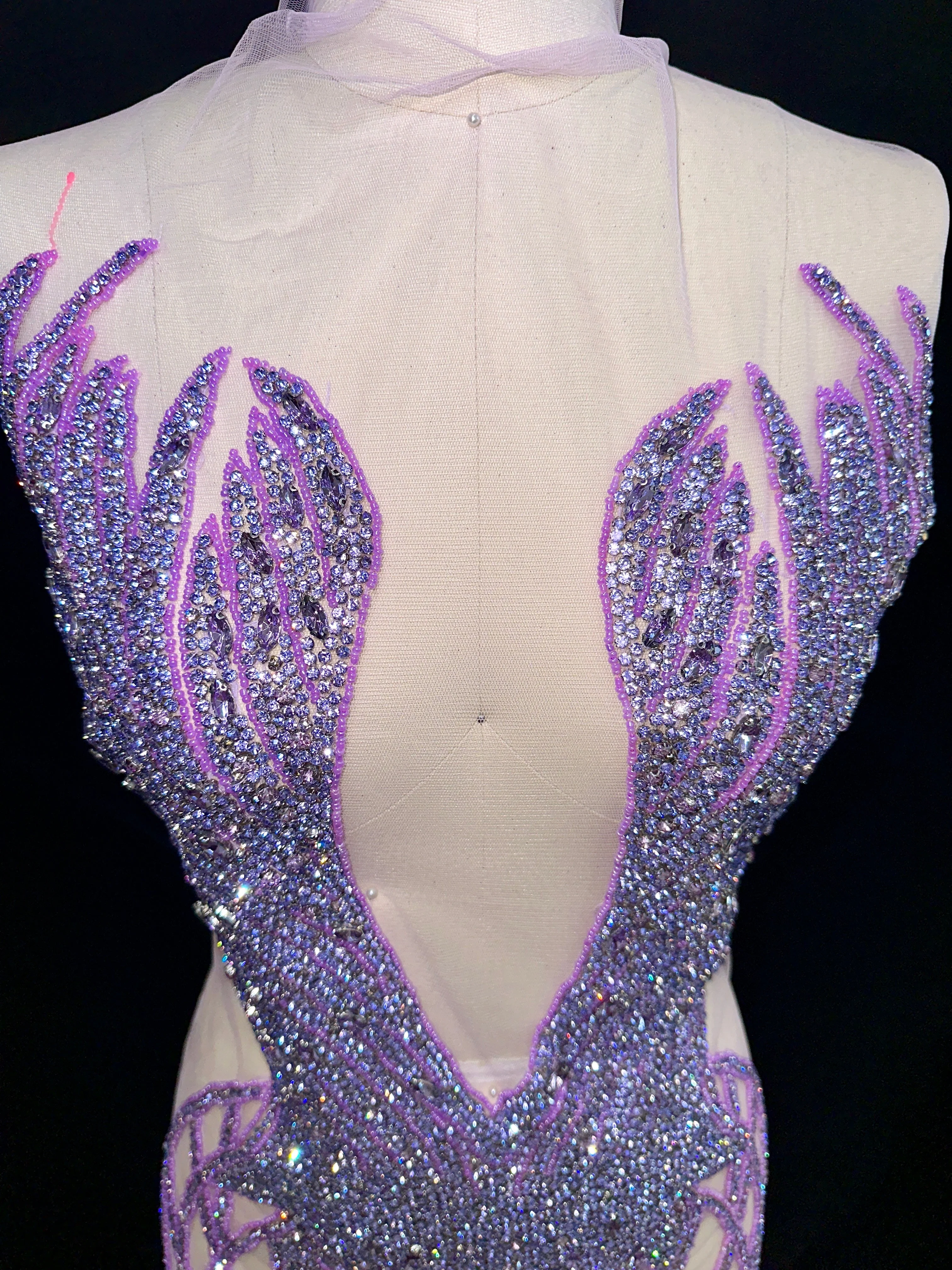 Vivian Rhinestones Bodice Applique - Image 4