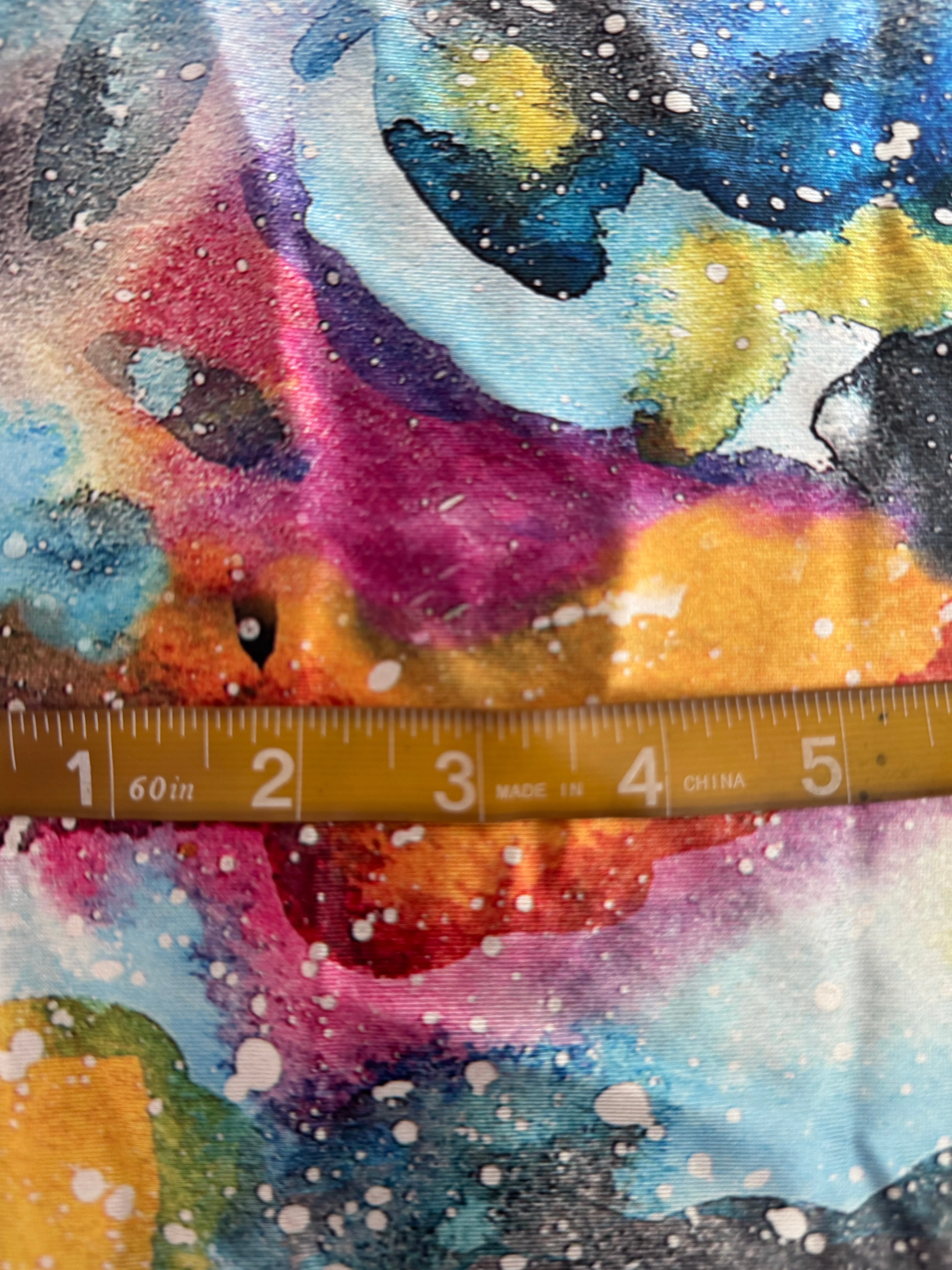 Watercolor Galaxy Splash Nylon Spandex - Image 2