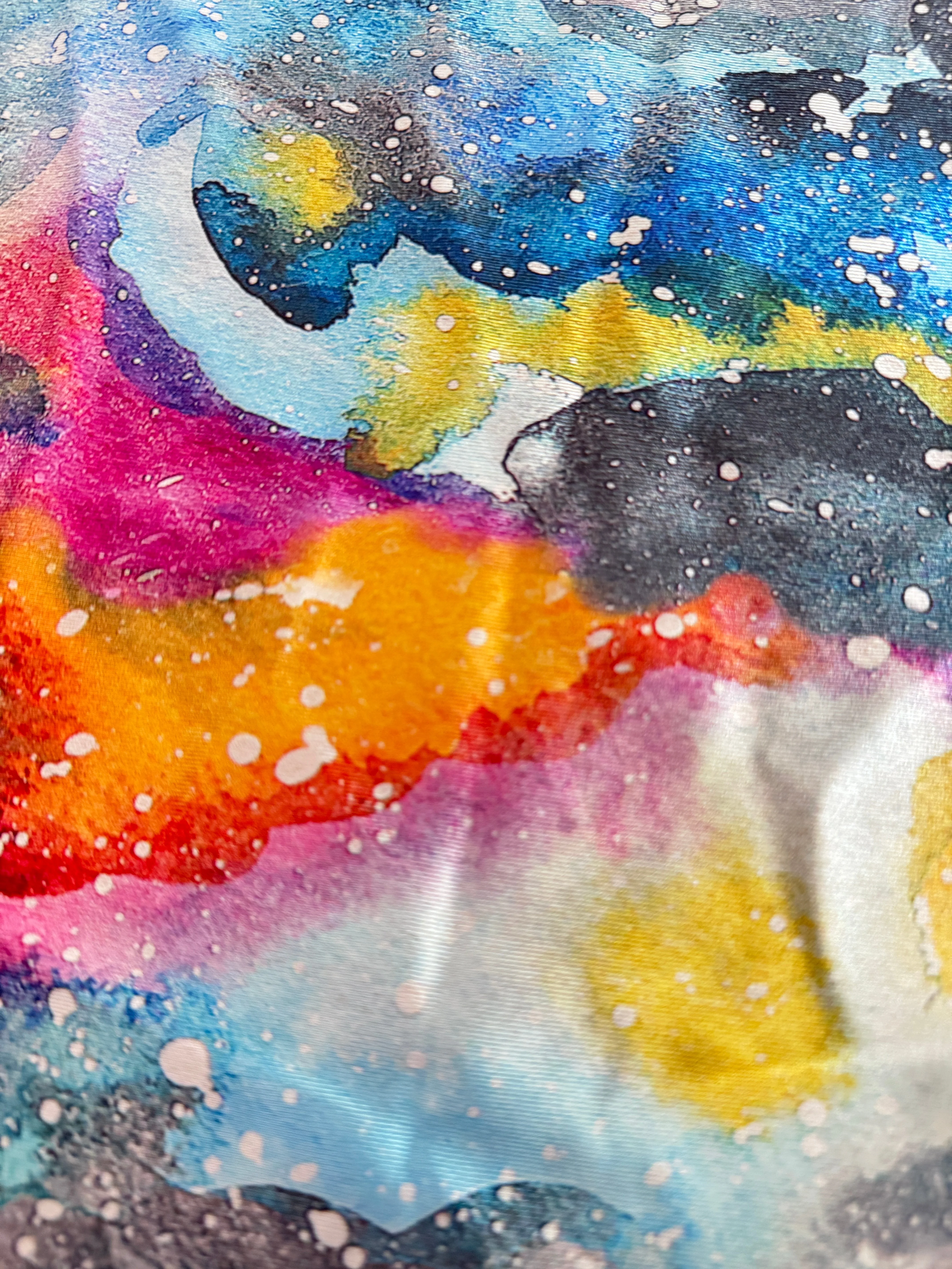 Watercolor Galaxy Splash Nylon Spandex - Image 5