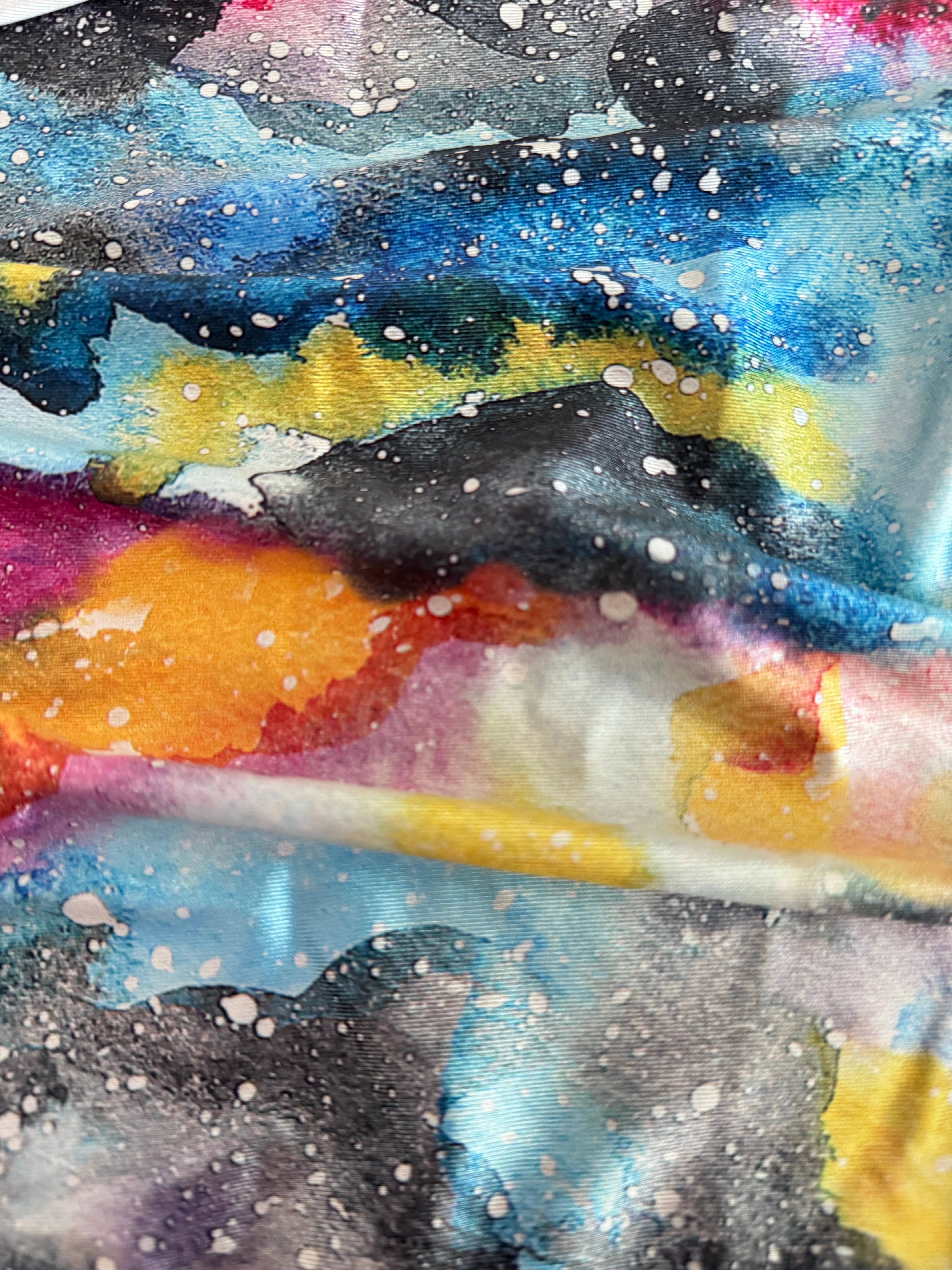 Watercolor Galaxy Splash Nylon Spandex - Image 6