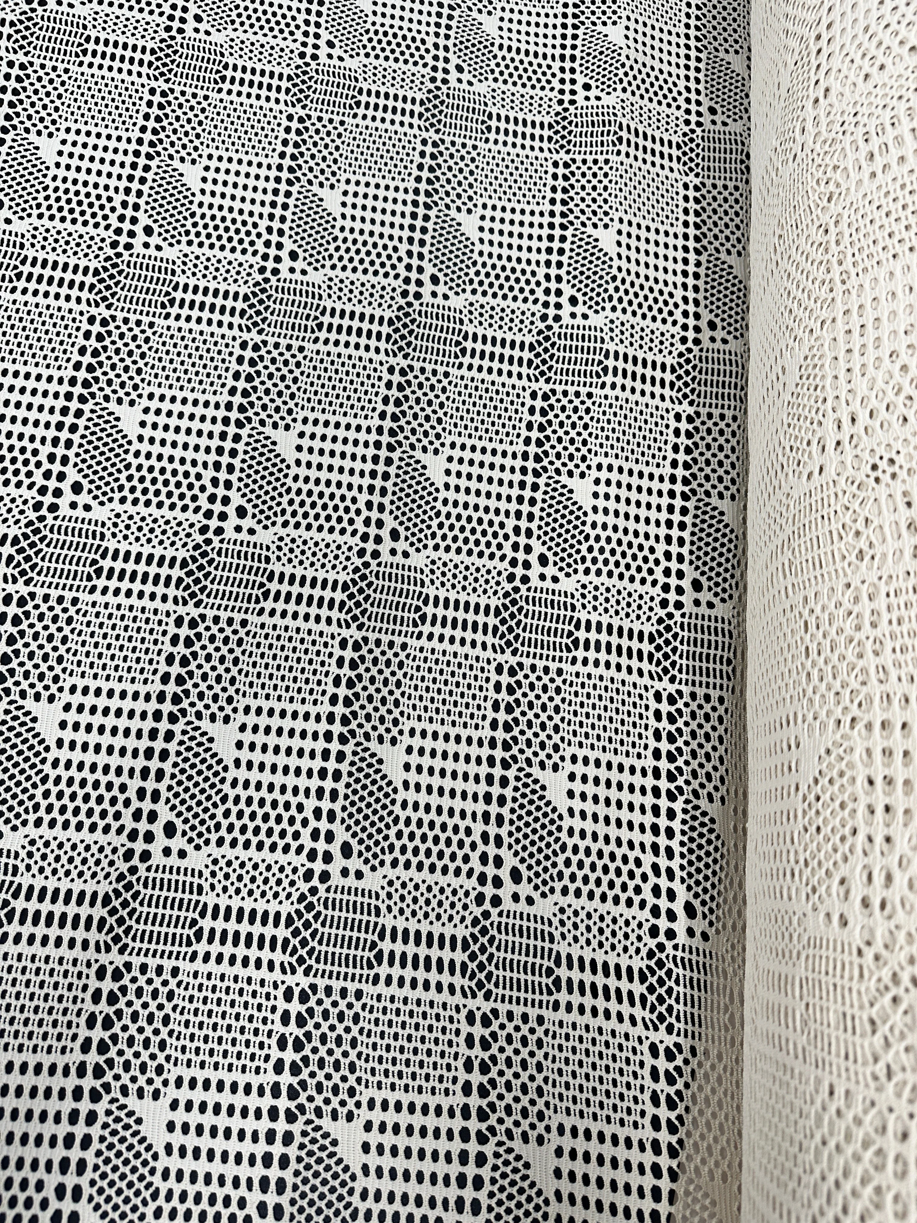 Beige Geometric Hollow Out Knit - Image 8