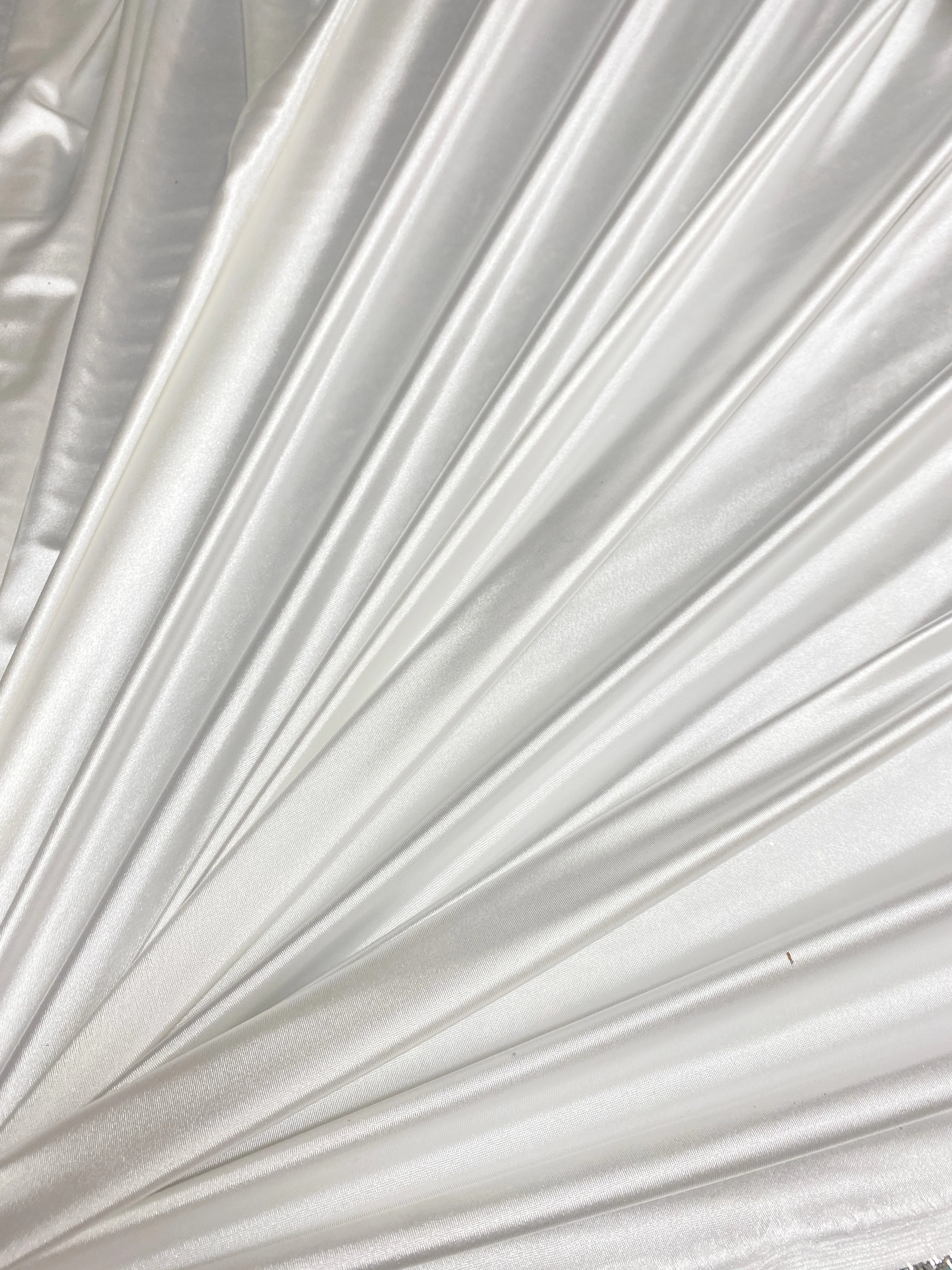 White Shiny Nylon Spandex - Image 4