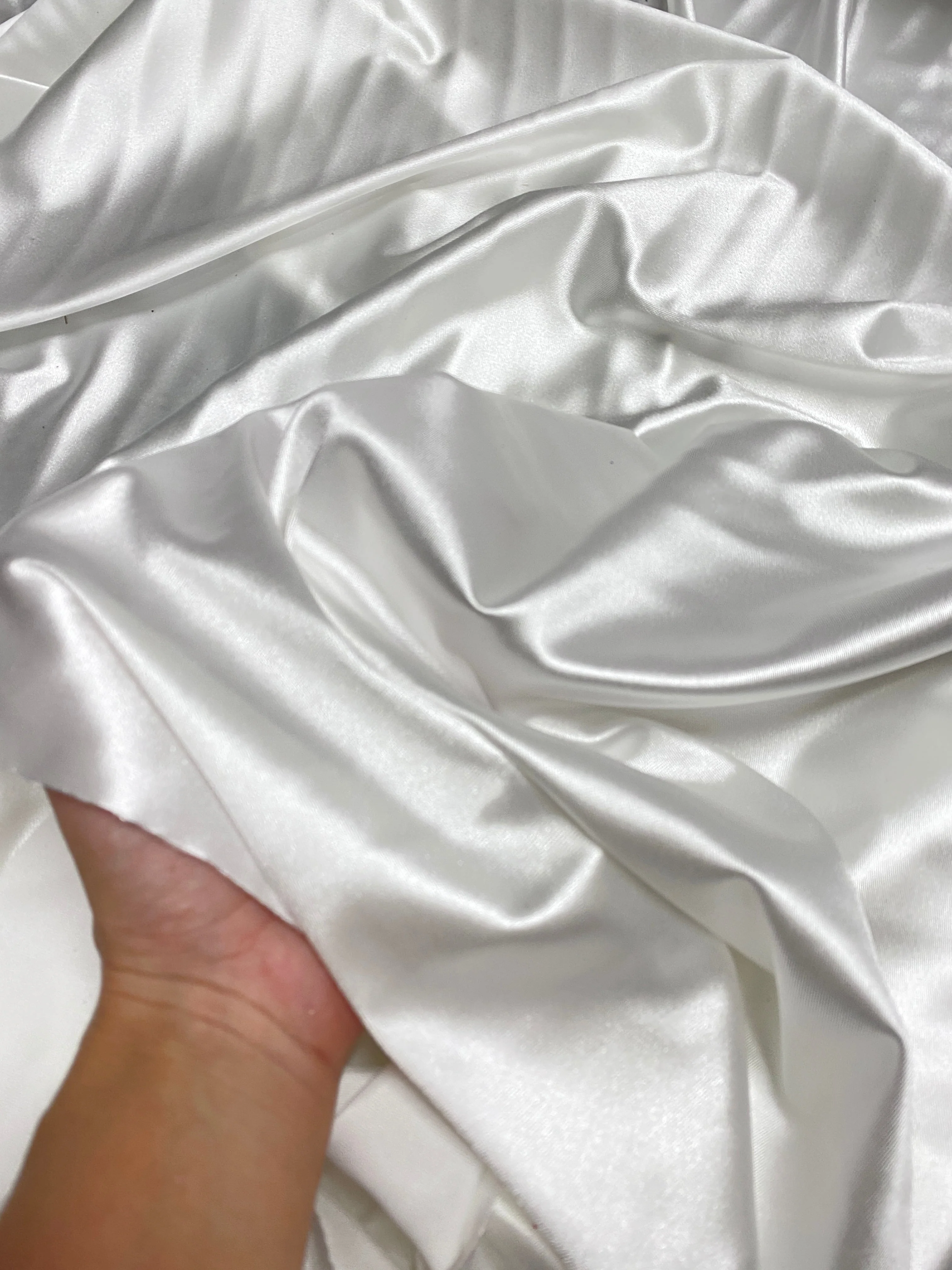 White Shiny Nylon Spandex - Image 7