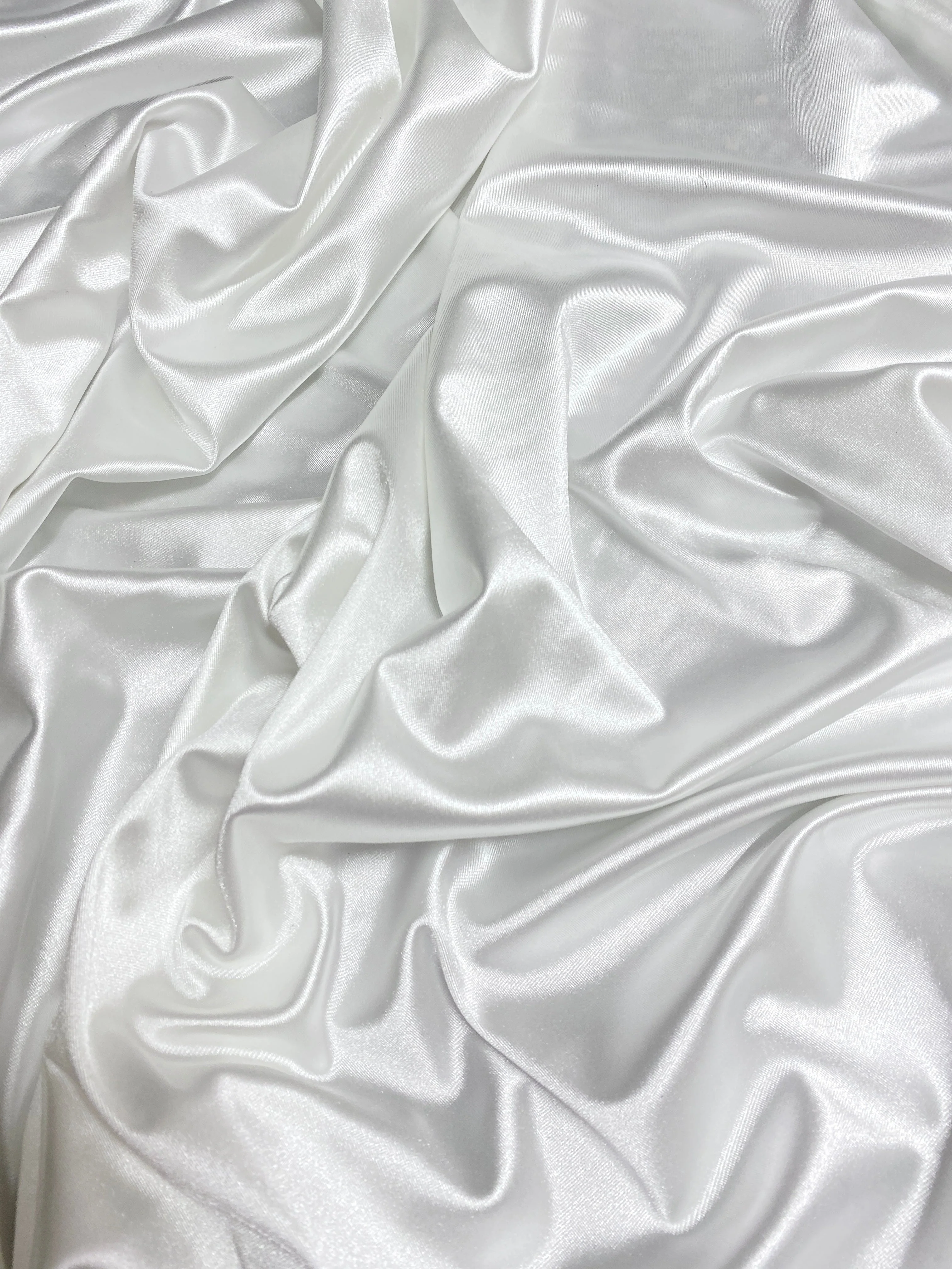 White Shiny Nylon Spandex - Image 8