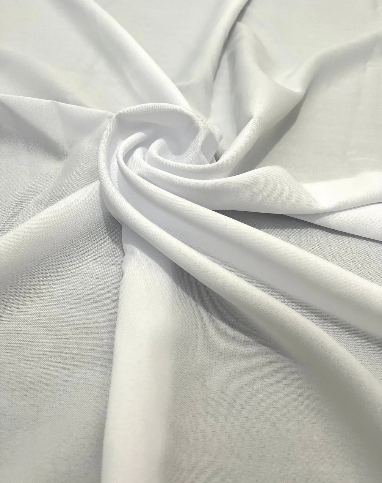 White Poly Poplin