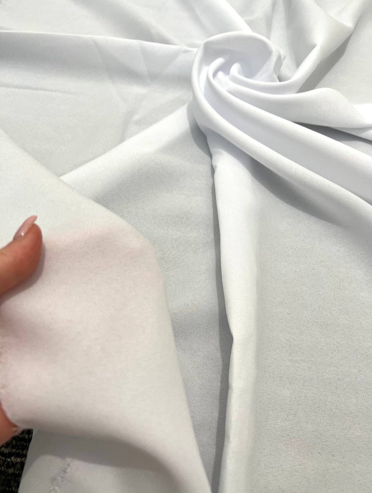 White Poly Poplin - Image 10