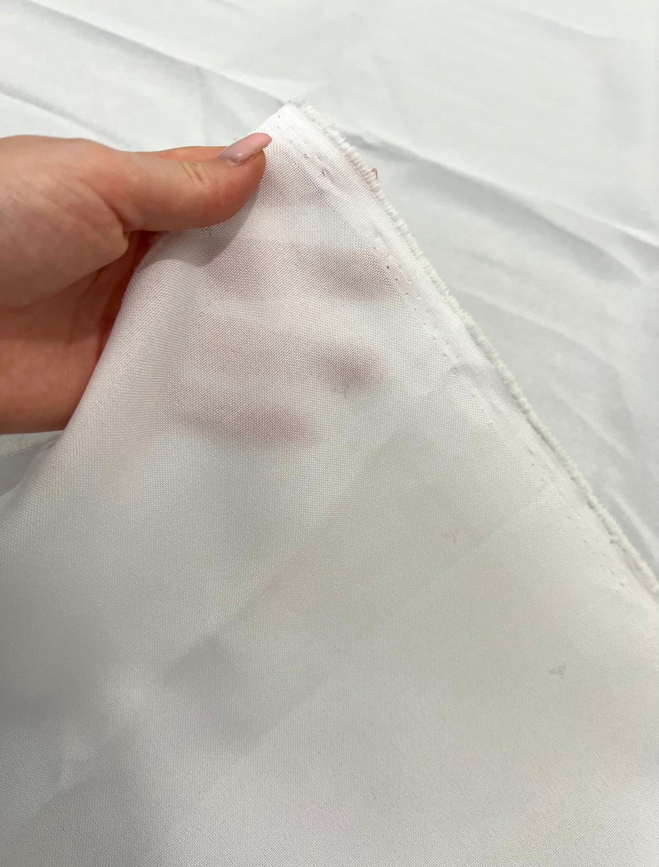 White Poly Poplin - Image 3