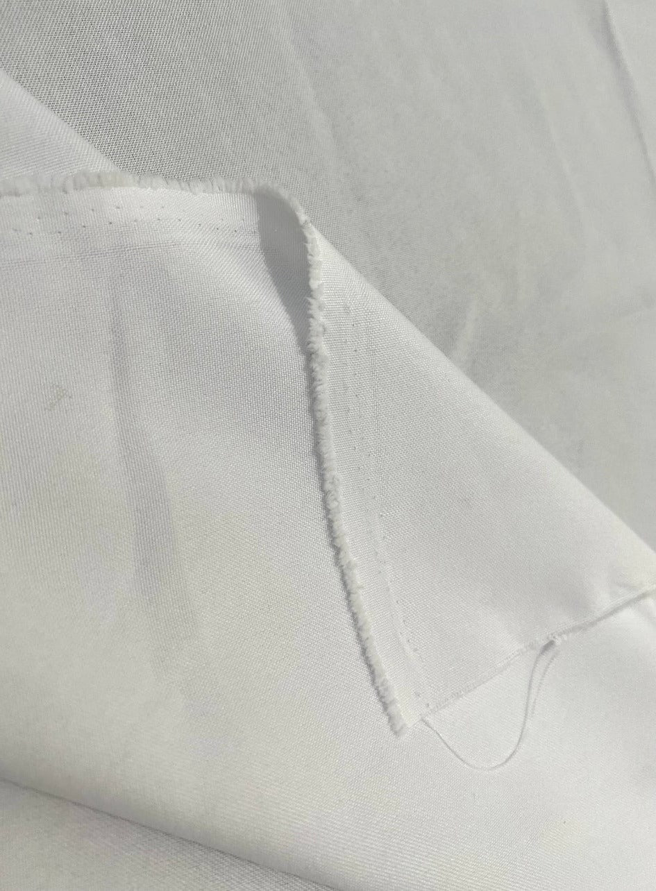 White Poly Poplin - Image 4
