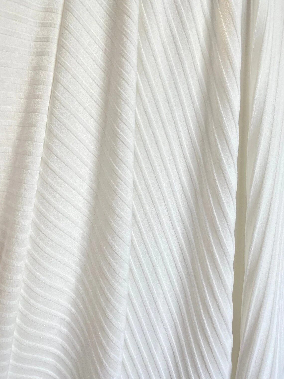 White Rib Knit