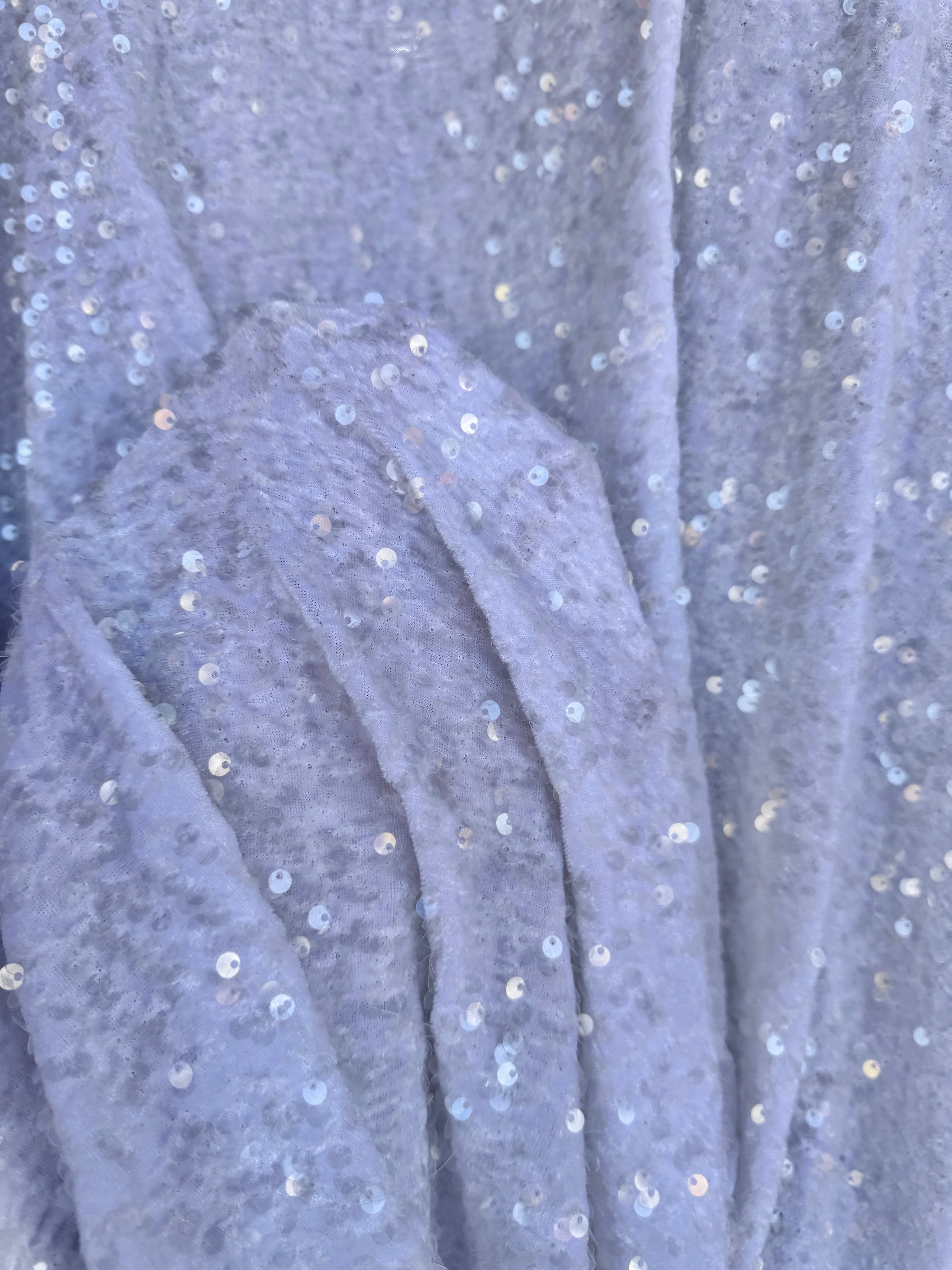 White Sequin on Velvet - Image 4