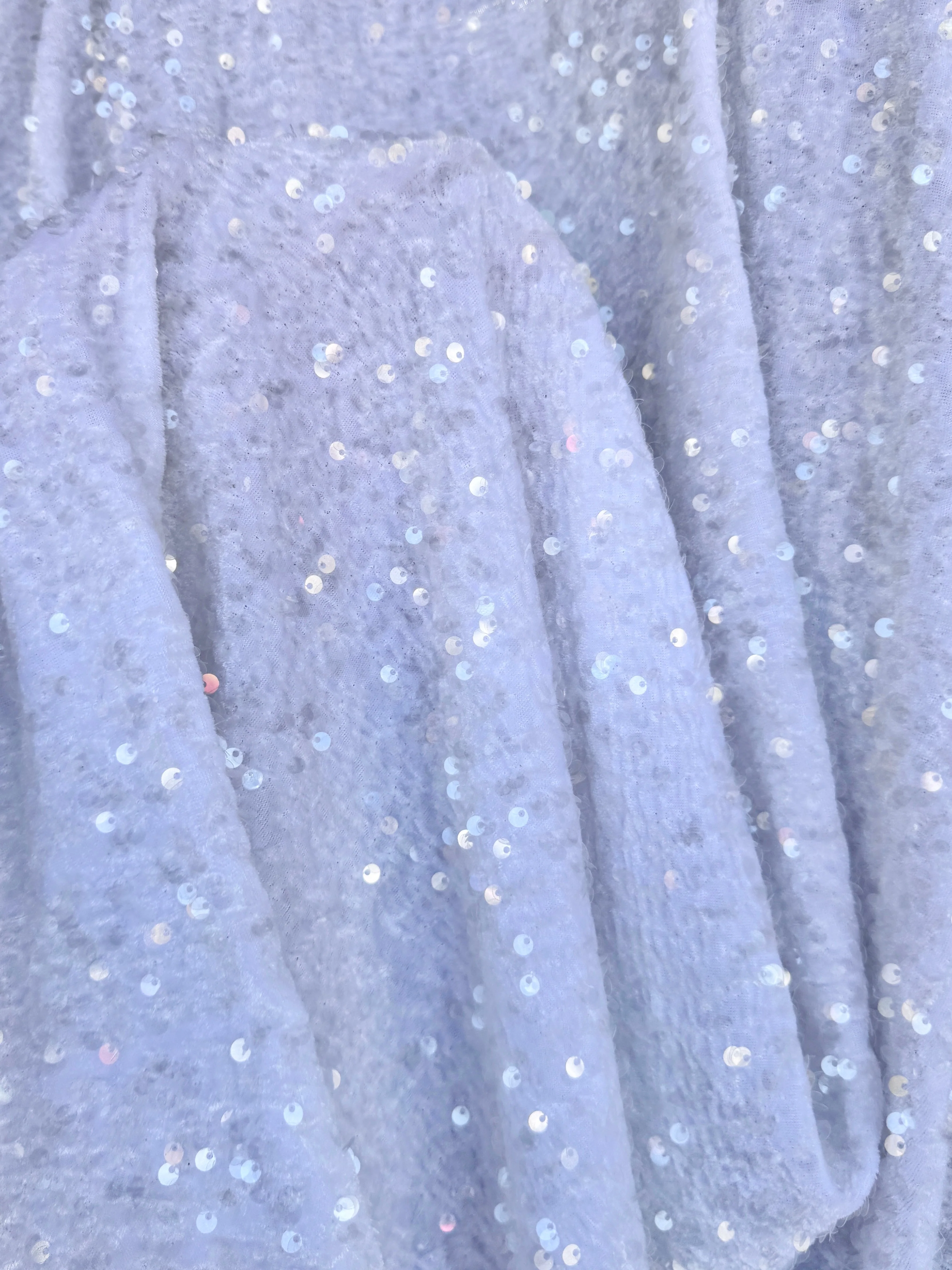White Sequin on Velvet - Image 5