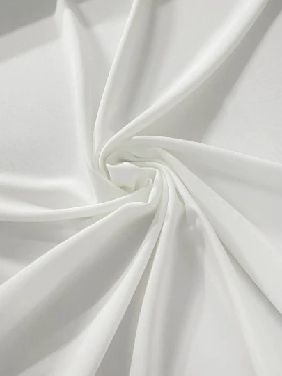 White Stretch Crepe