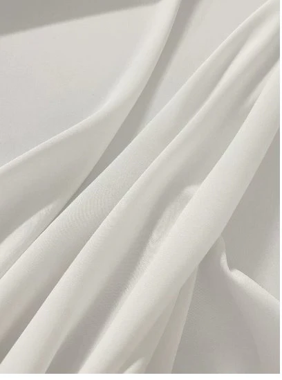 White Stretch Crepe - Image 2