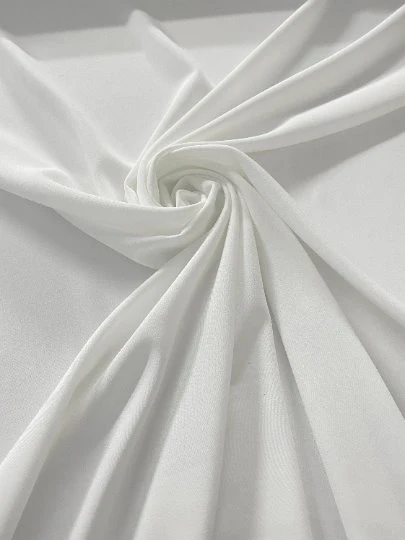 White Stretch Crepe - Image 7