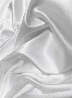 White Stretch Crepe Back Satin - Image 5