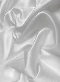 White Stretch Crepe Back Satin - Image 7