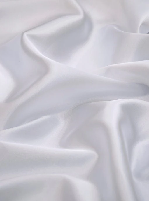 White Stretch Crepe Back Satin - Image 9
