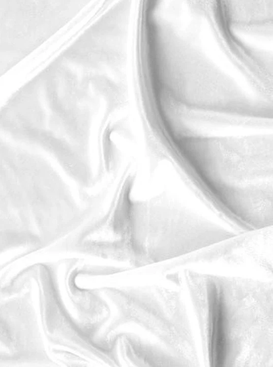 White Stretch Velvet - Image 2