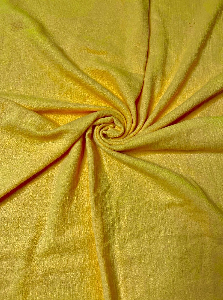 Yellow Crinkle Cotton Gauze - Image 4
