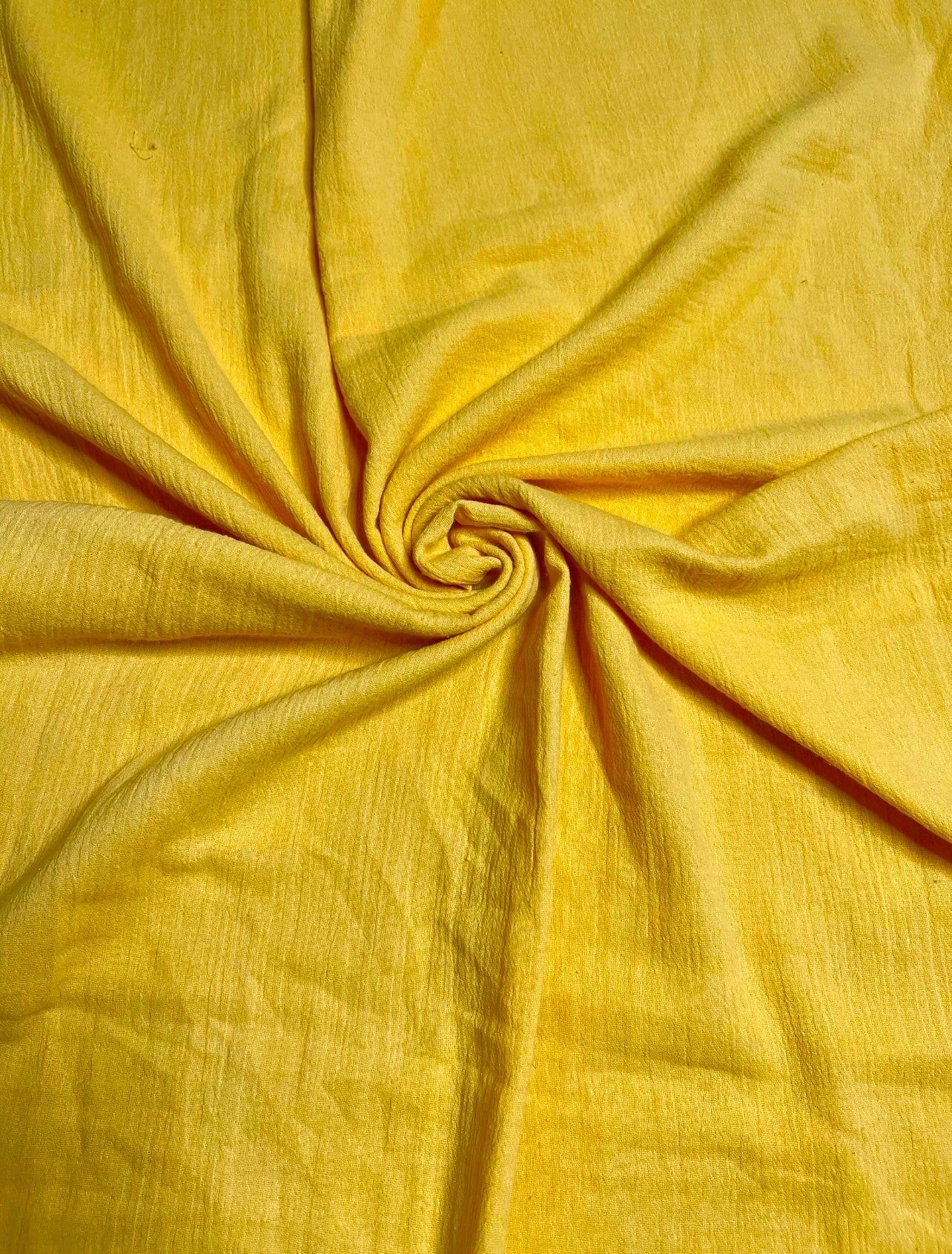 Yellow Crinkle Cotton Gauze - Image 5