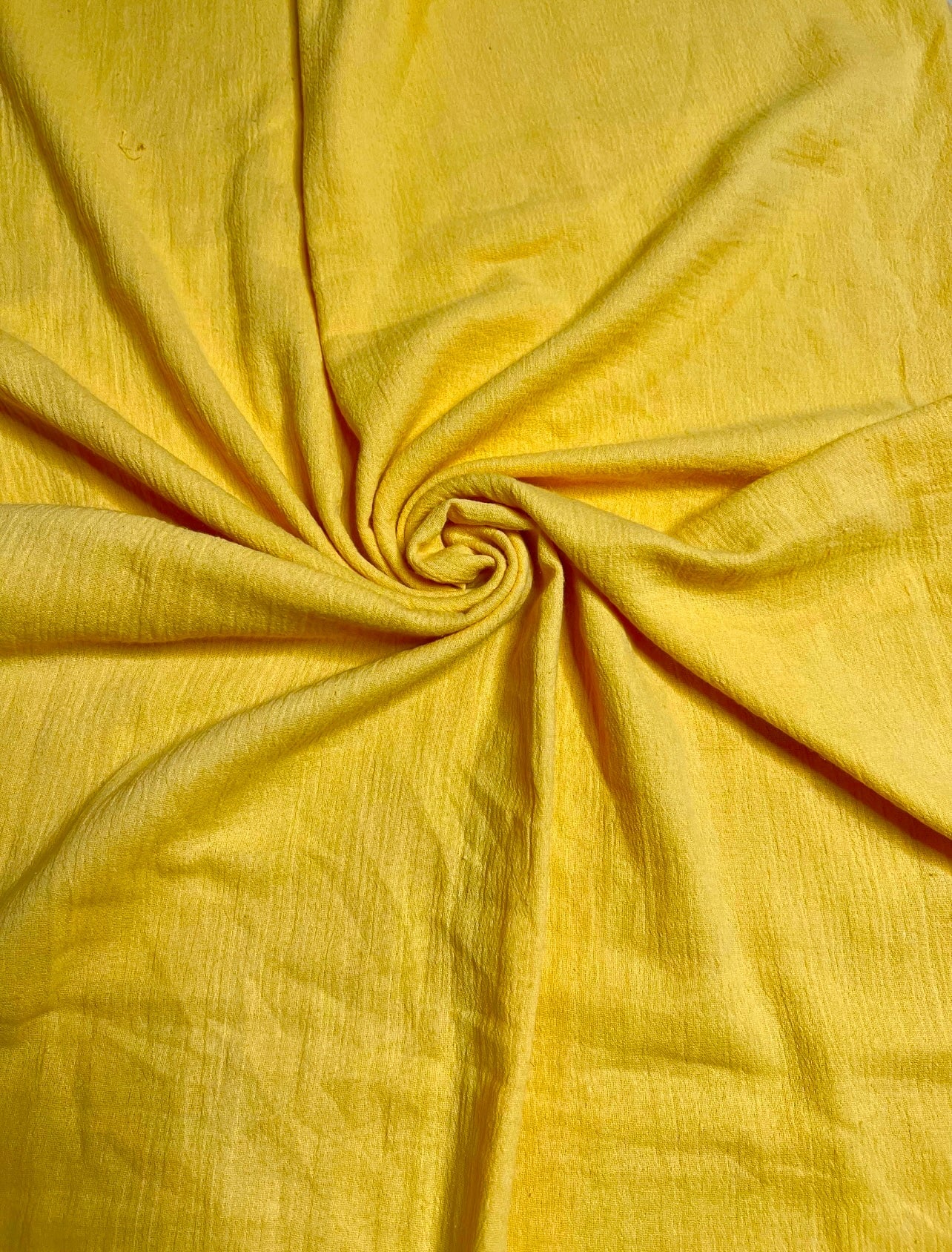 Yellow Crinkle Cotton Gauze - Image 7