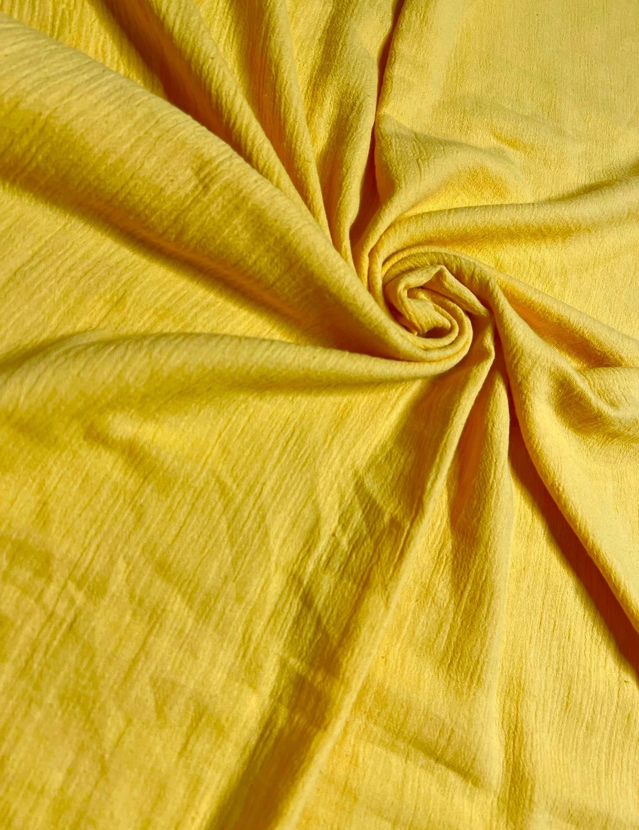 Yellow Crinkle Cotton Gauze - Image 8